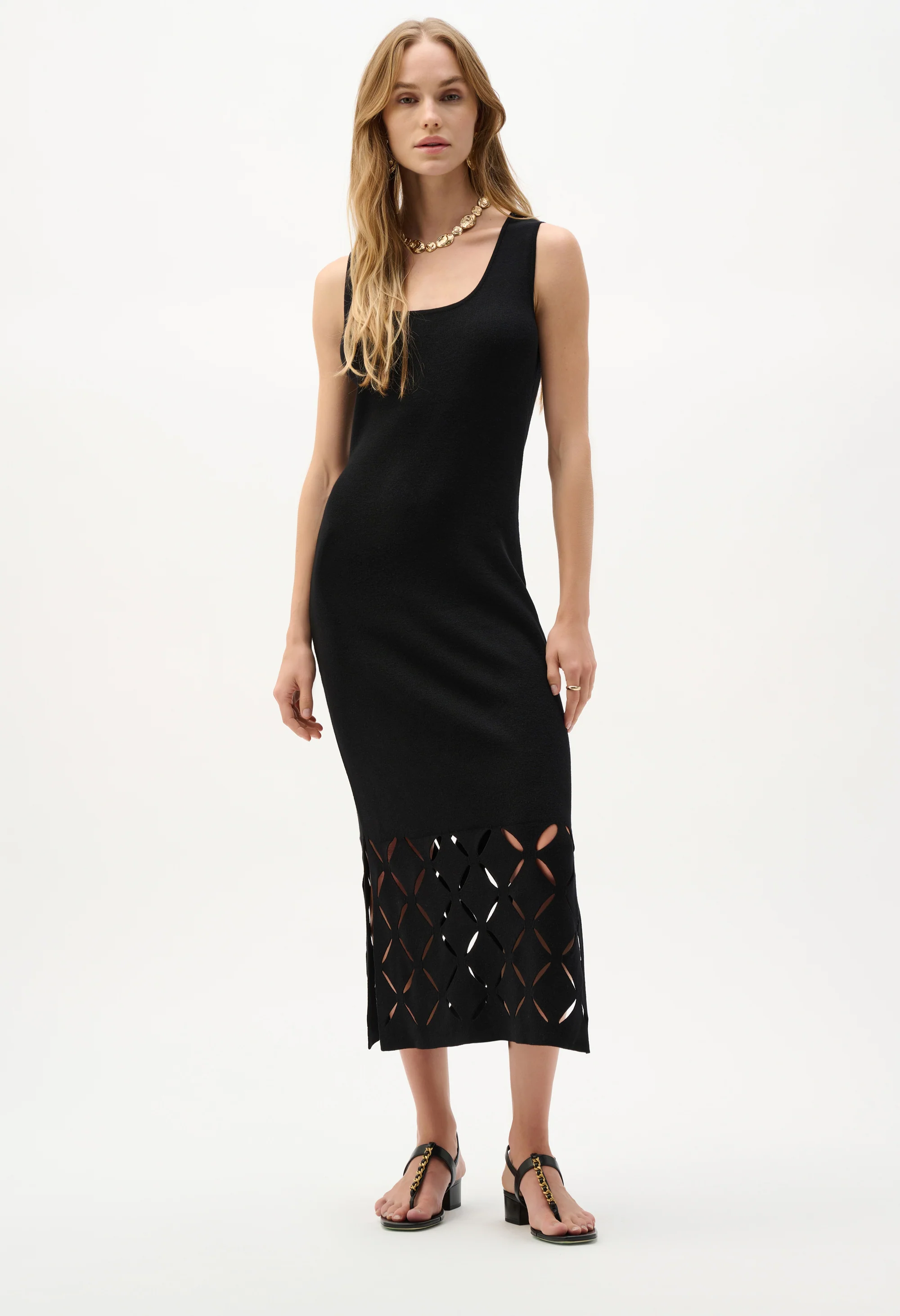 Cut-out Sheath Midi Dress - Image 2