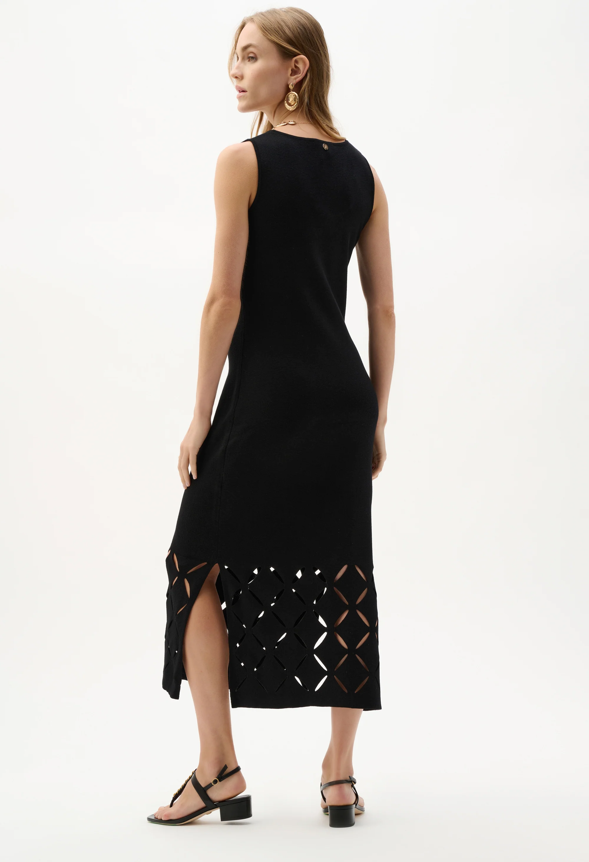 Cut-out Sheath Midi Dress - Image 4