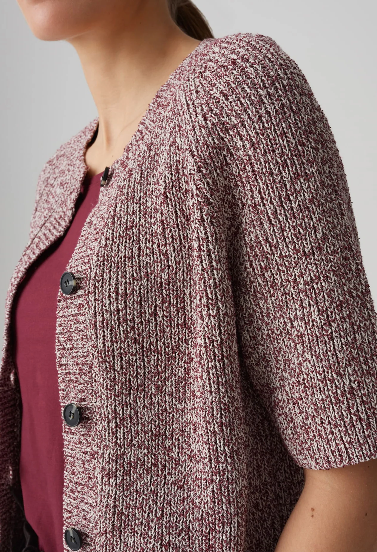 Dacki Slim Short Sleeve Cardigan - Image 4