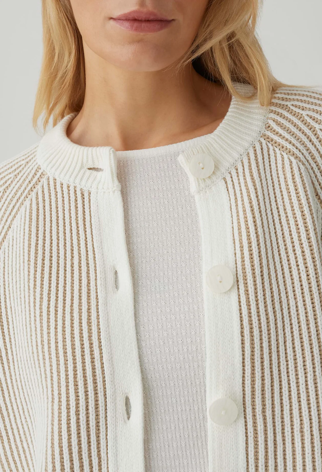 Delsie two-coloured stripe Cardigan - Image 3