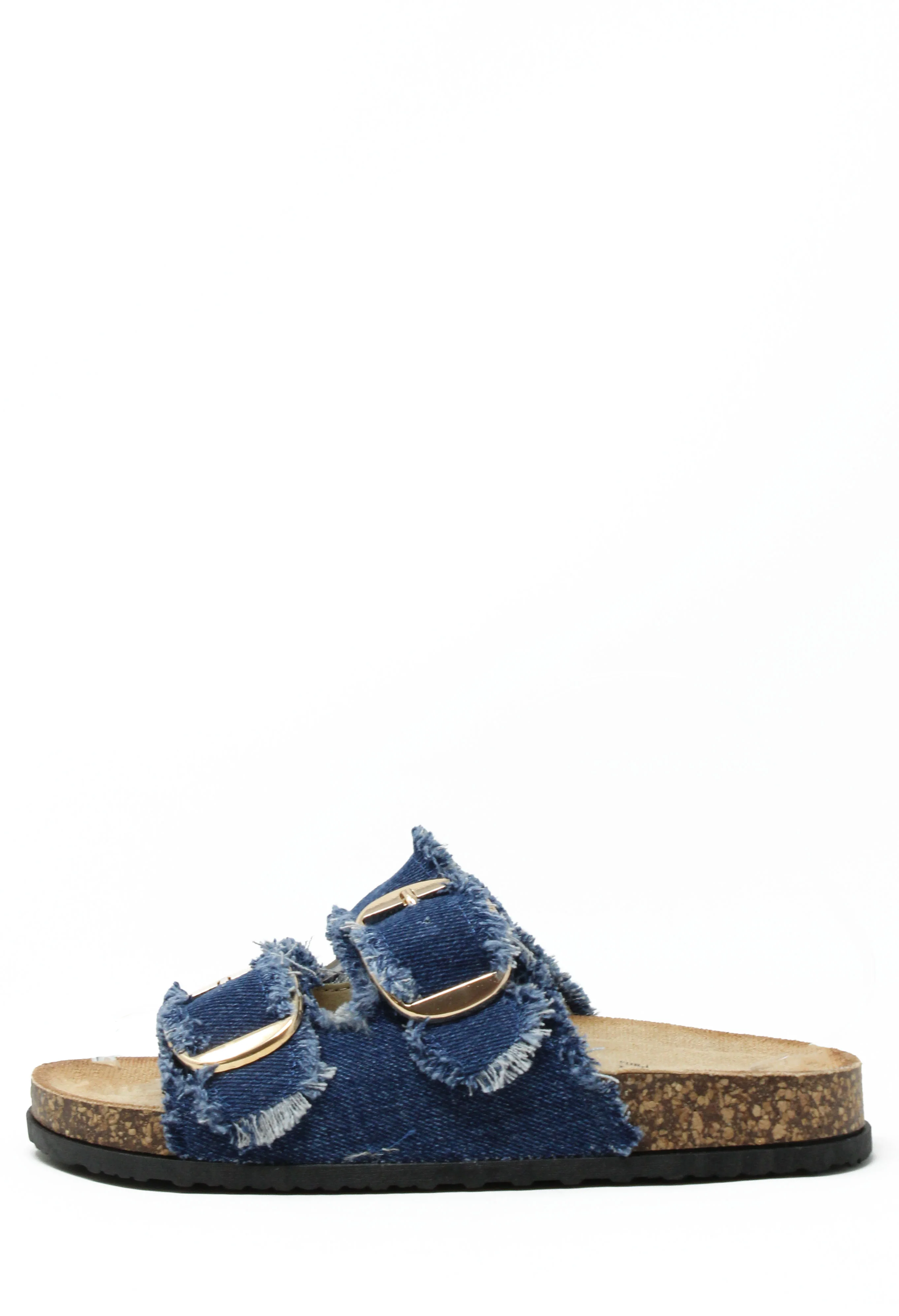 Denim Double Strap Sandal - Image 2