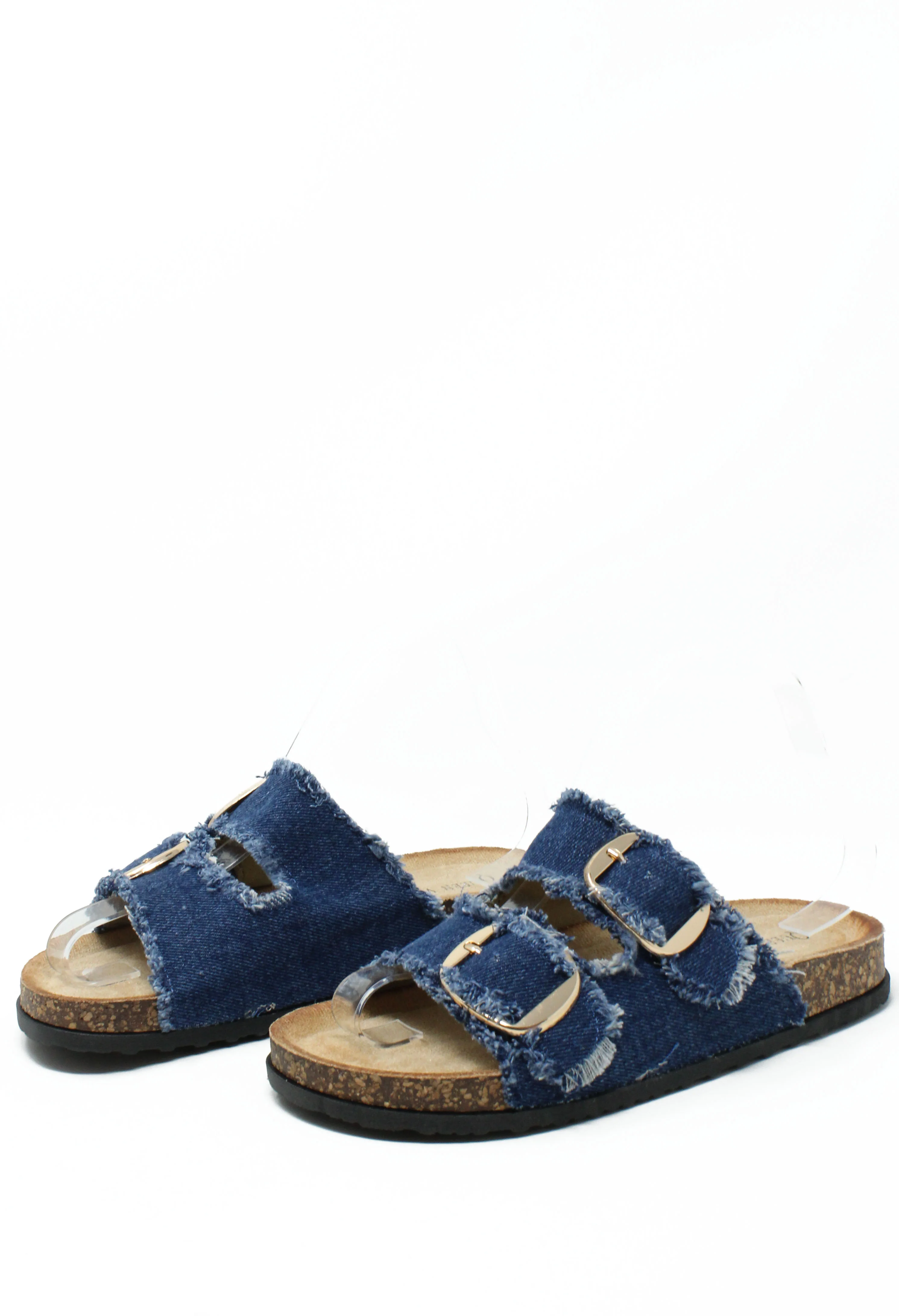 Denim Double Strap Sandal - Image 4