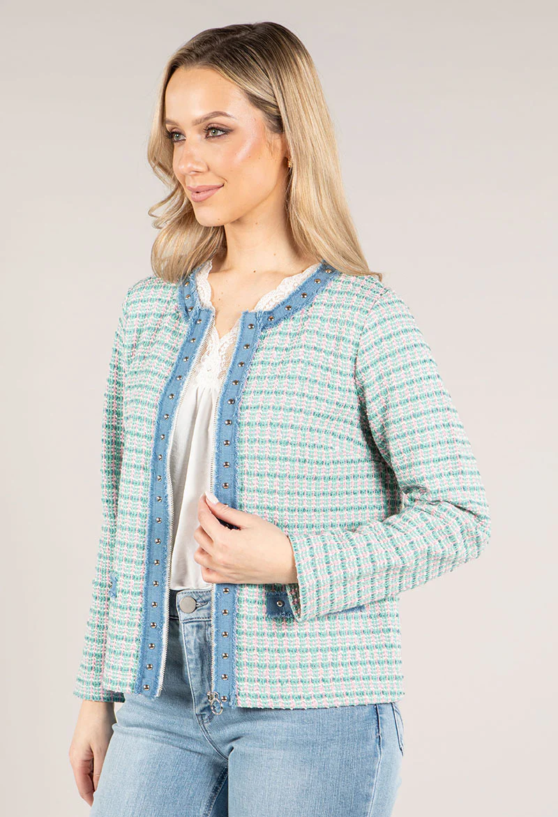 Designer Inspired Zip Up Jacket - Image 2