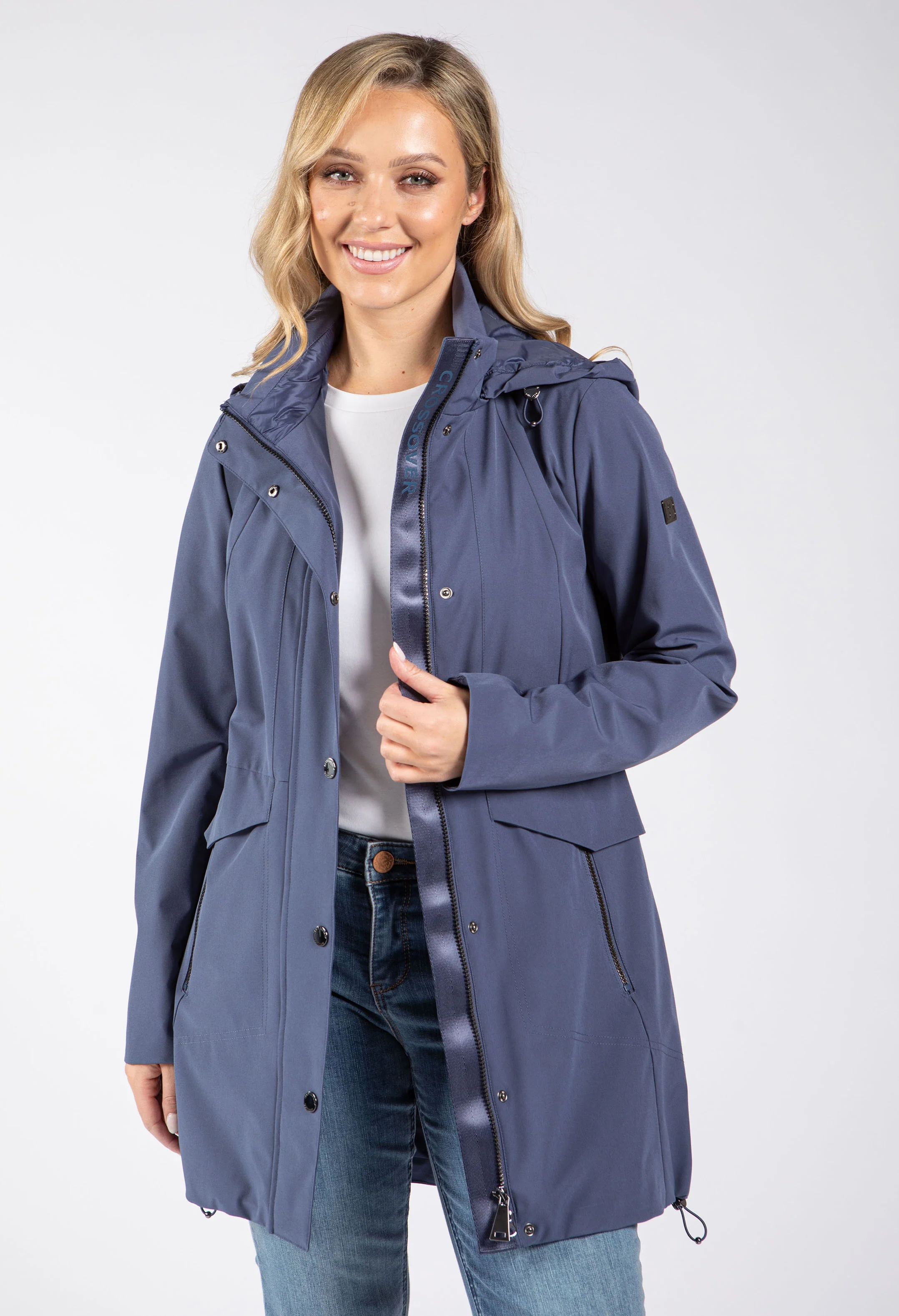 Detachable Hood Rain Coat - Image 2