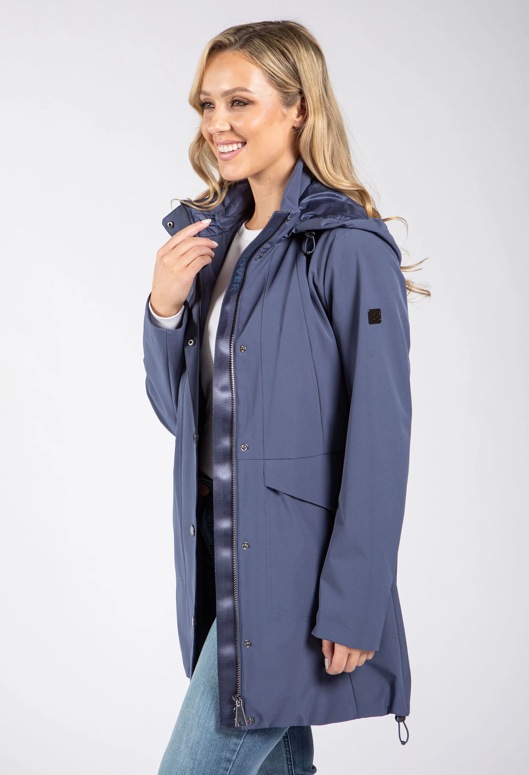 Detachable Hood Rain Coat - Image 3