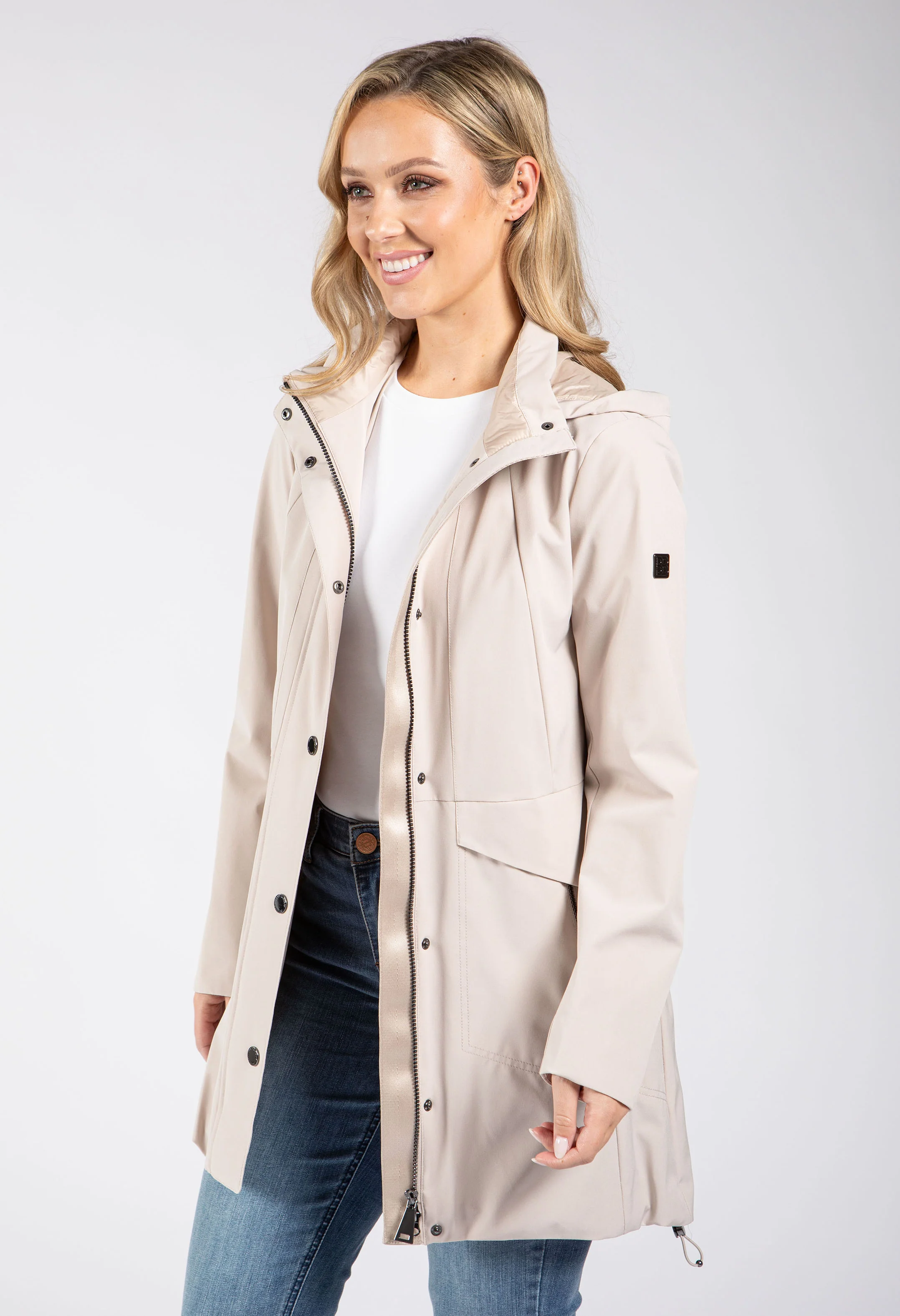 Detachable Hood Rain Coat - Image 7