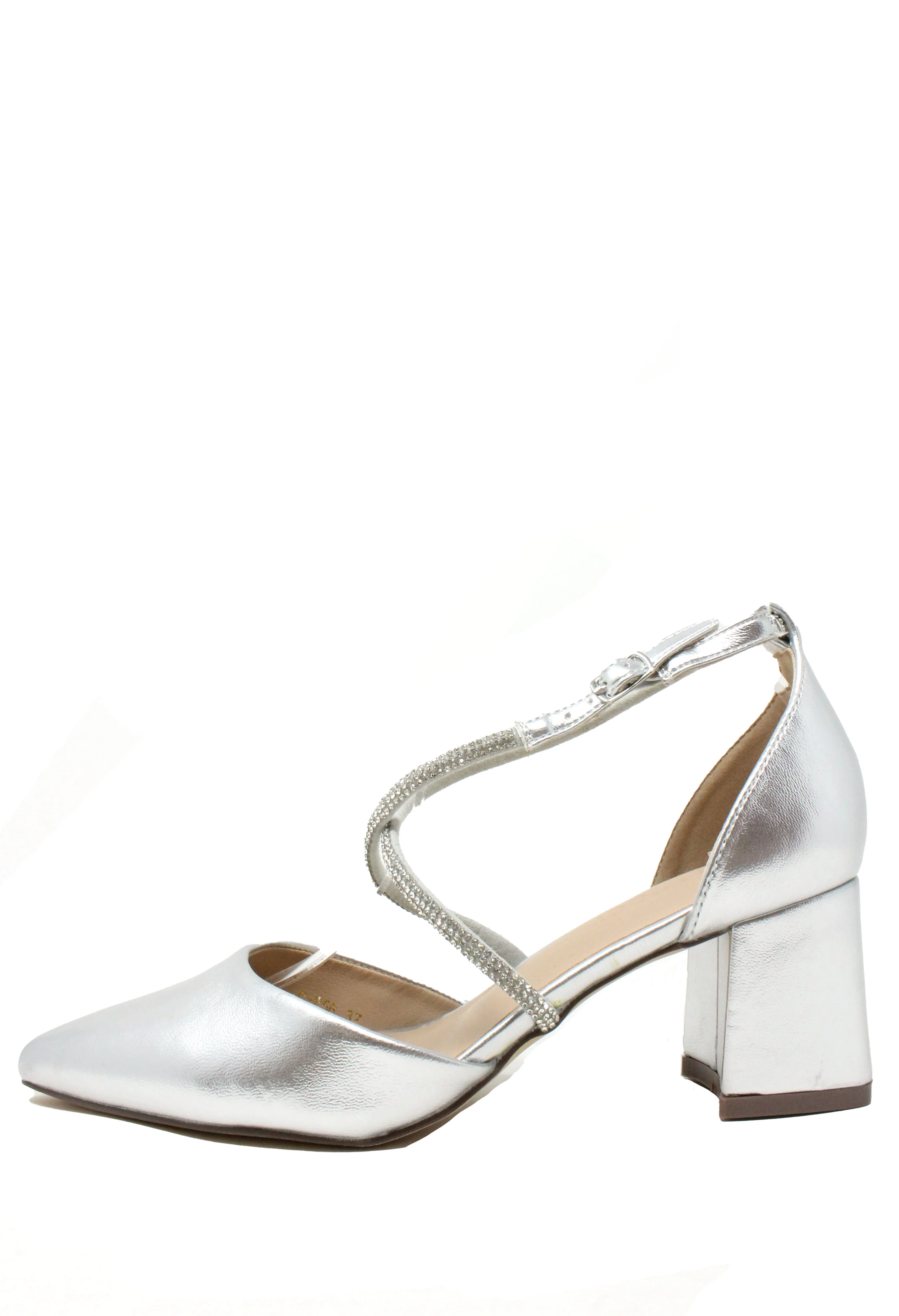 Diamante Cross Strap Heel - Image 2