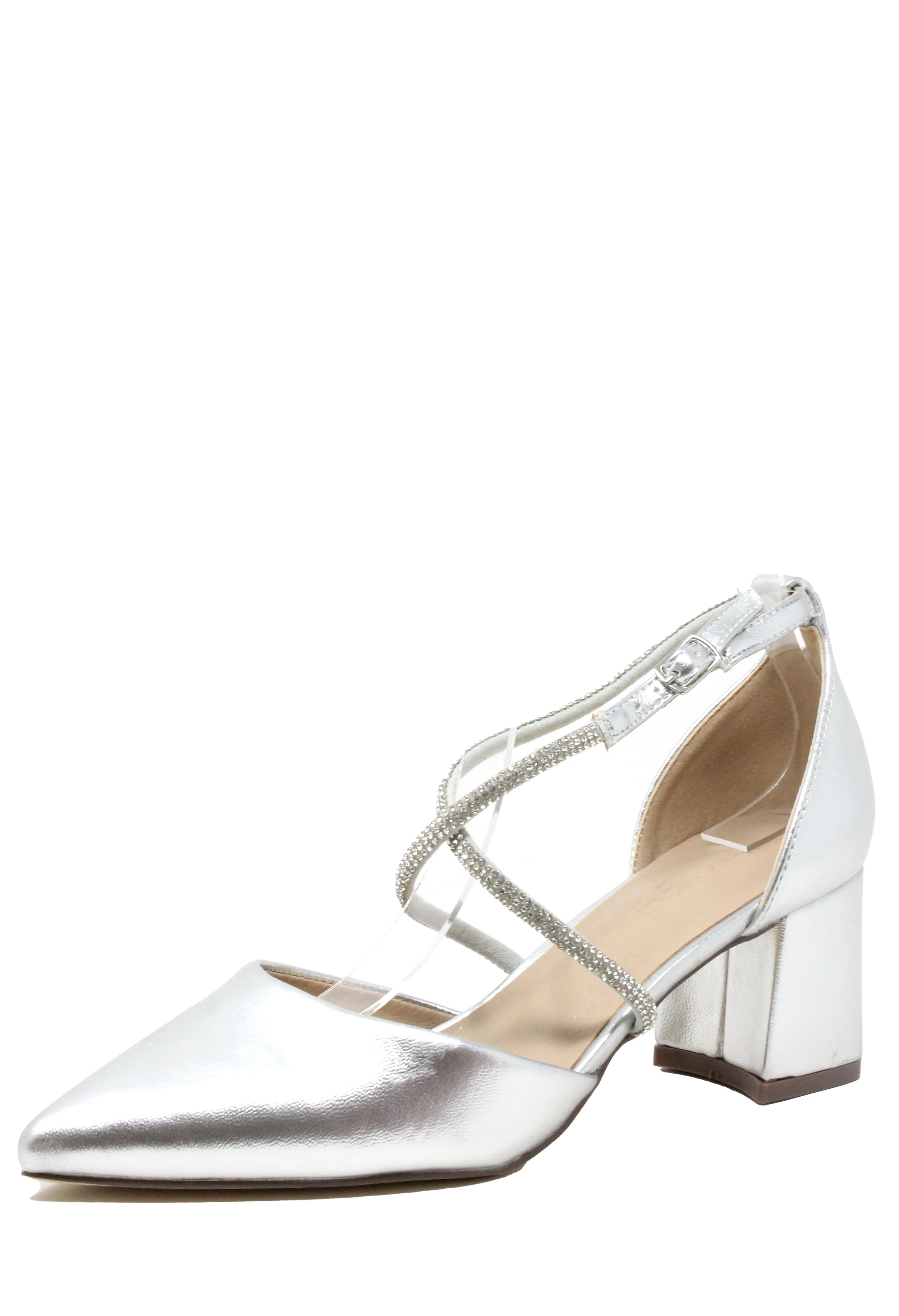 Diamante Cross Strap Heel - Image 3