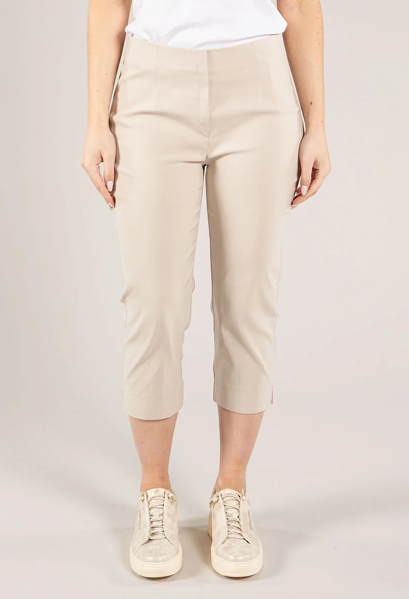 Diamante Detail Pull On Capris - Image 3