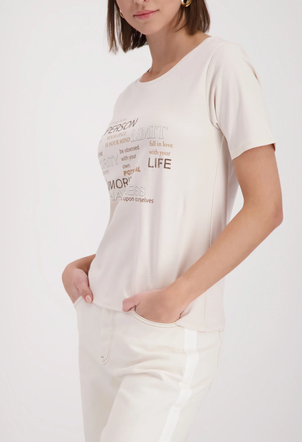 Diamante Detail T-Shirt - Image 2