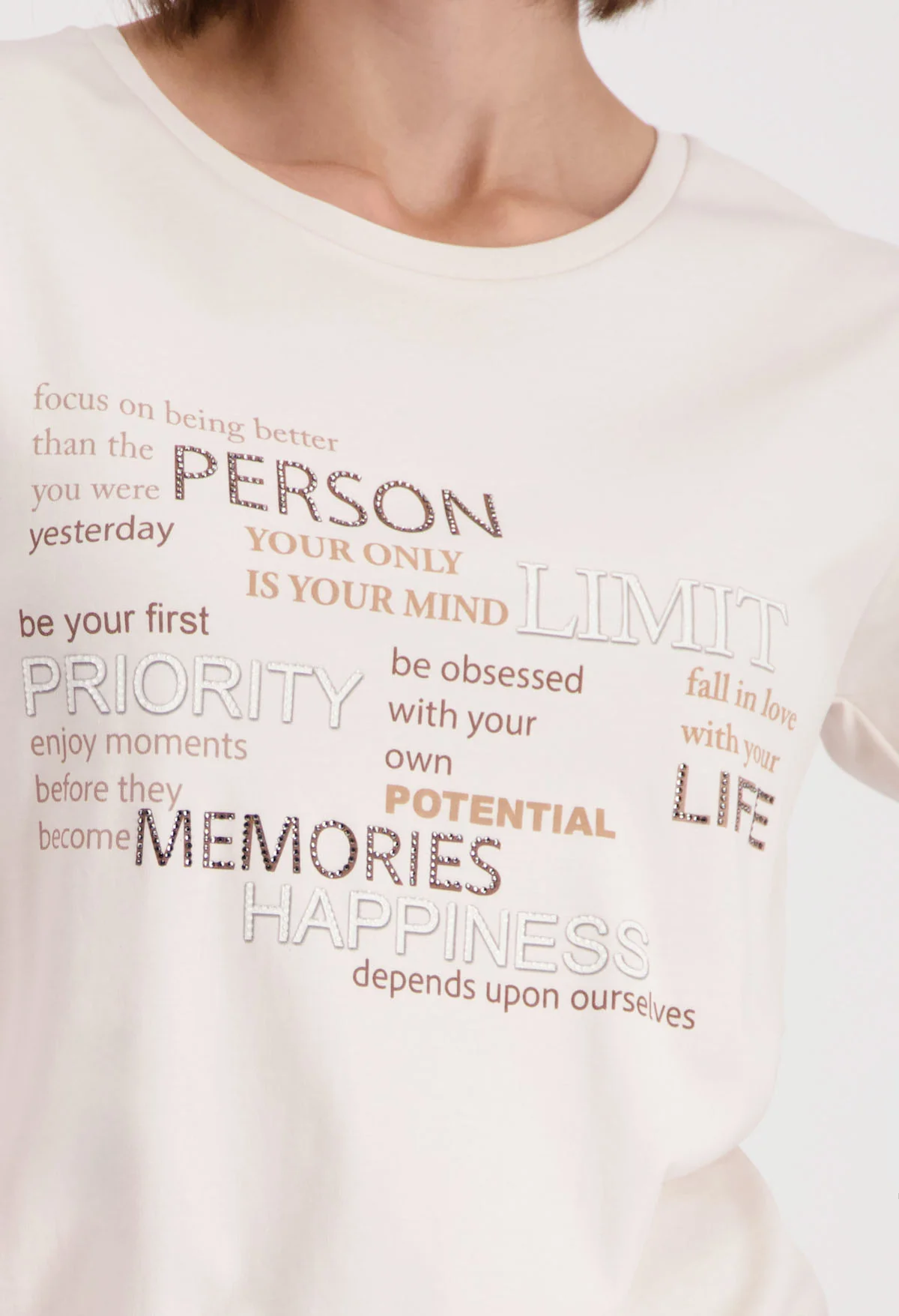 Diamante Detail T-Shirt - Image 4