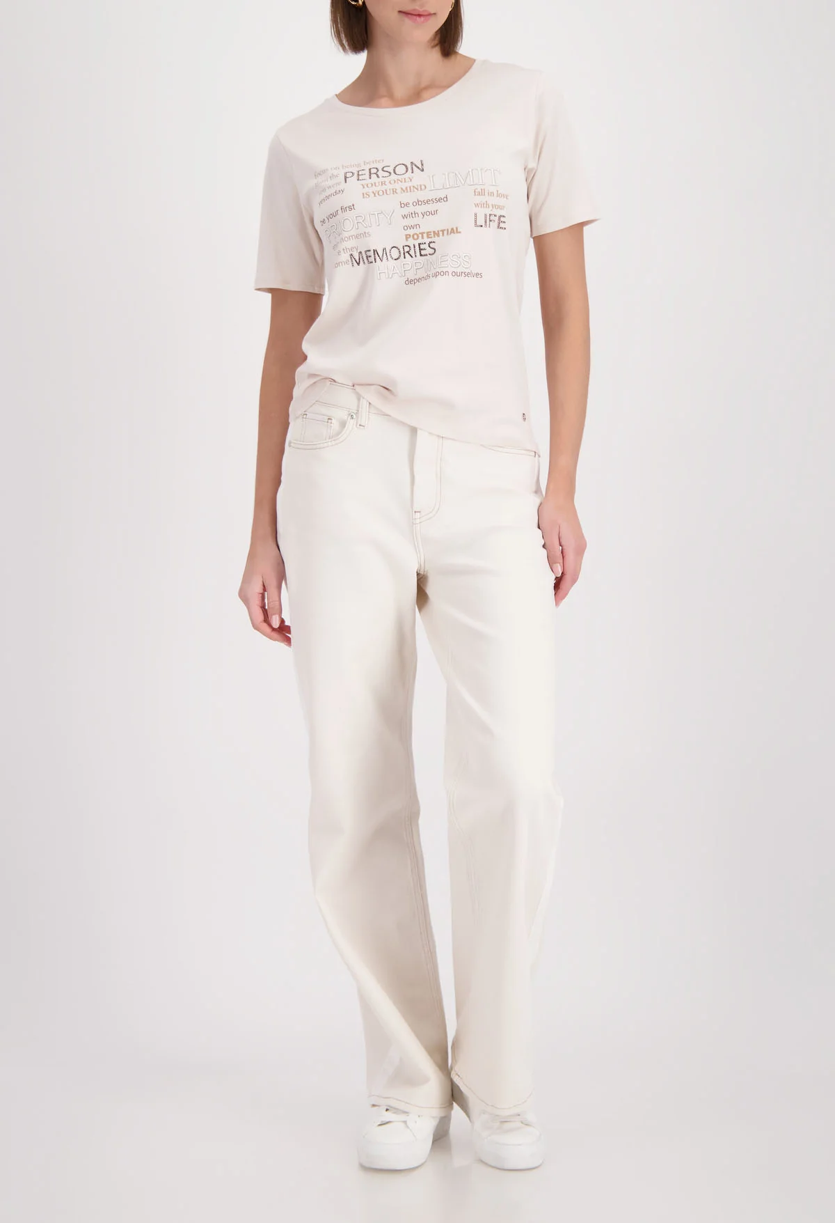 Diamante Detail T-Shirt - Image 5
