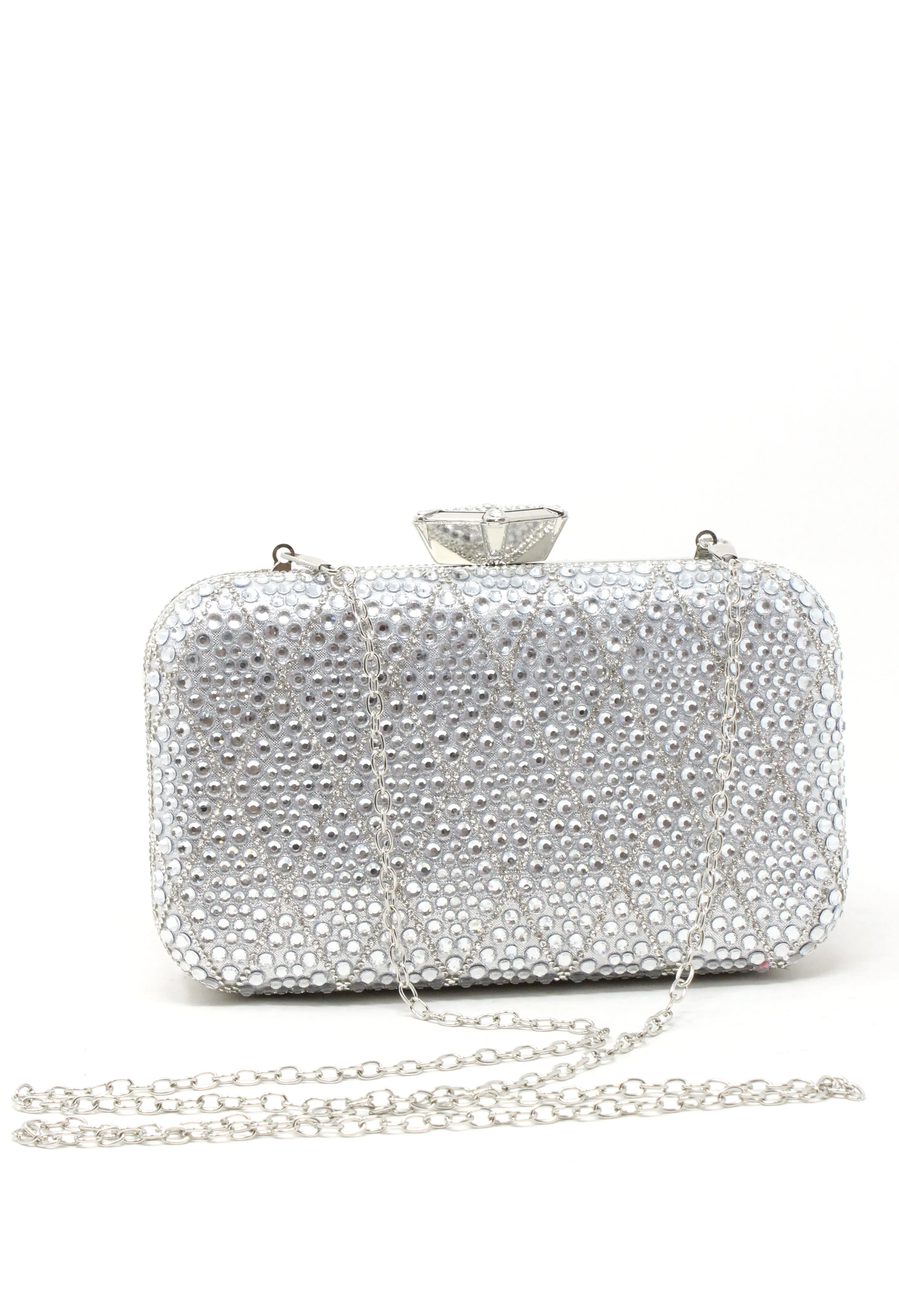 Diamante Drop Clutch Bag - Image 9