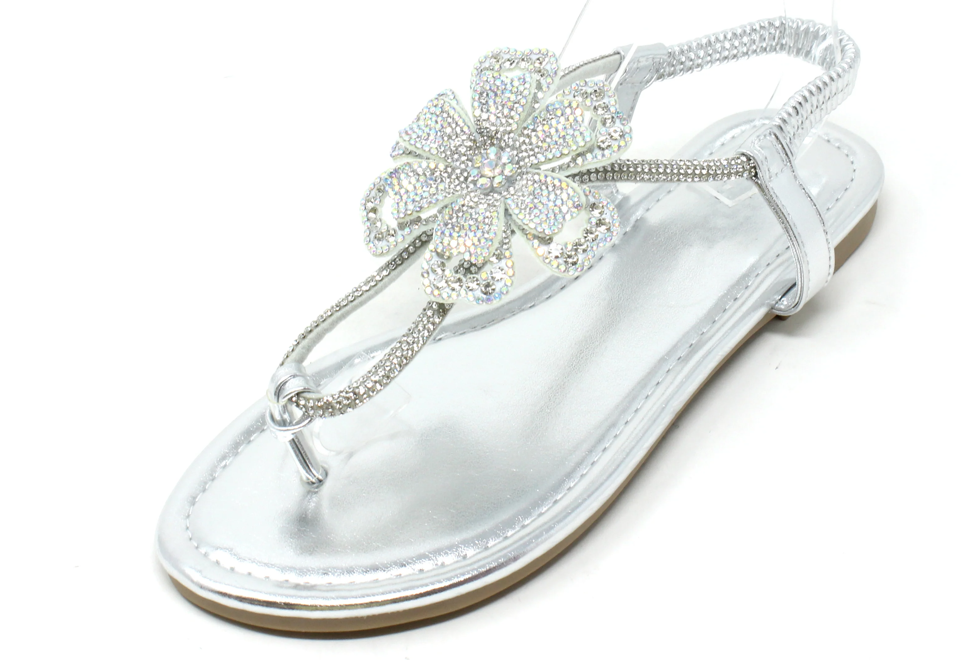 Diamante Flower Sandals - Image 7