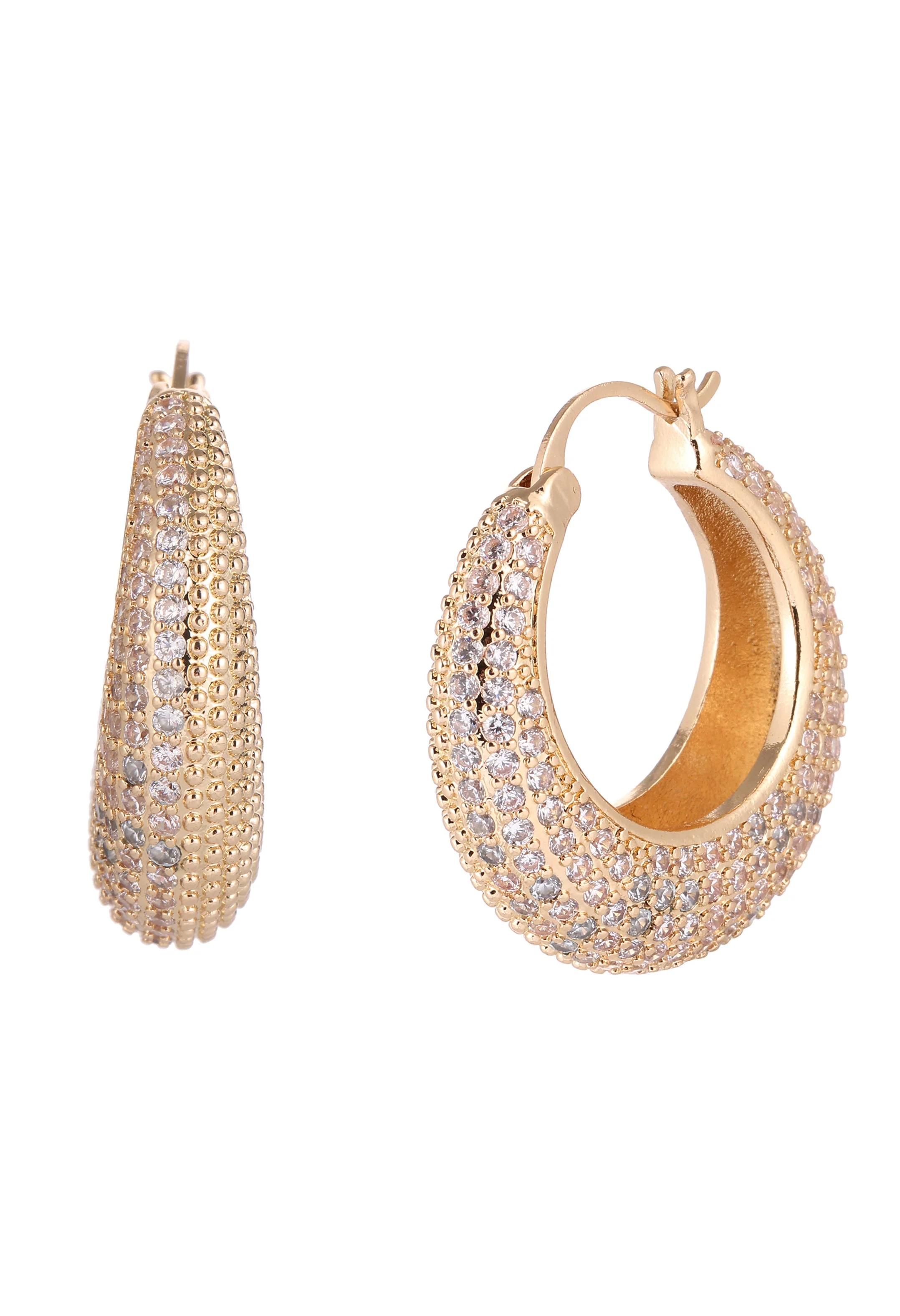 Diamante Hoop Earrings - Image 3