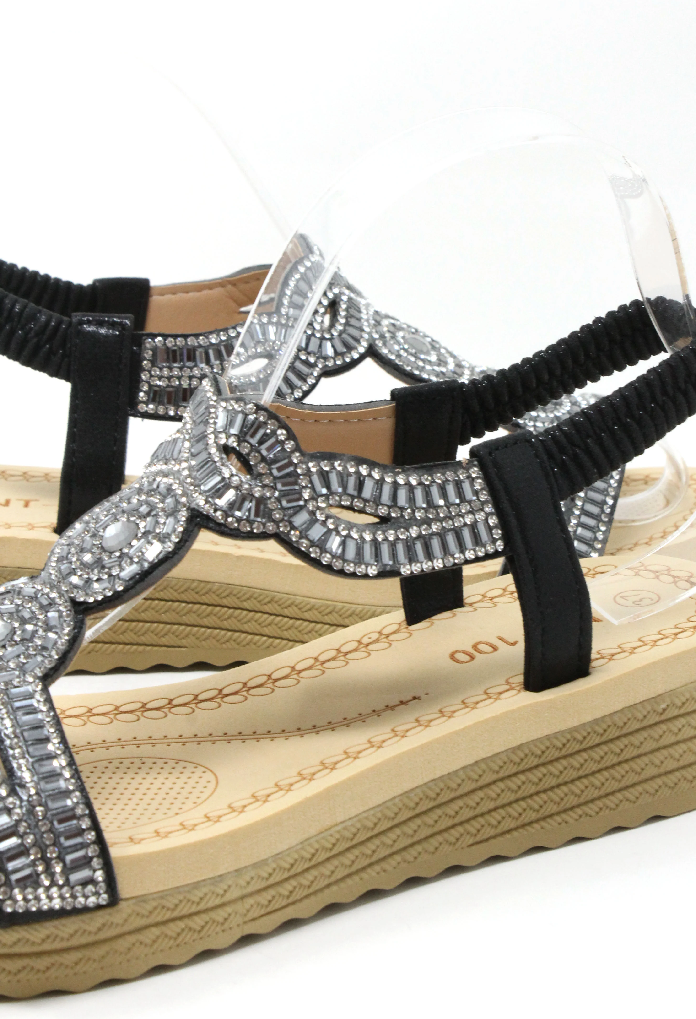 Diamante Mosaic Wedge Sandal - Image 5
