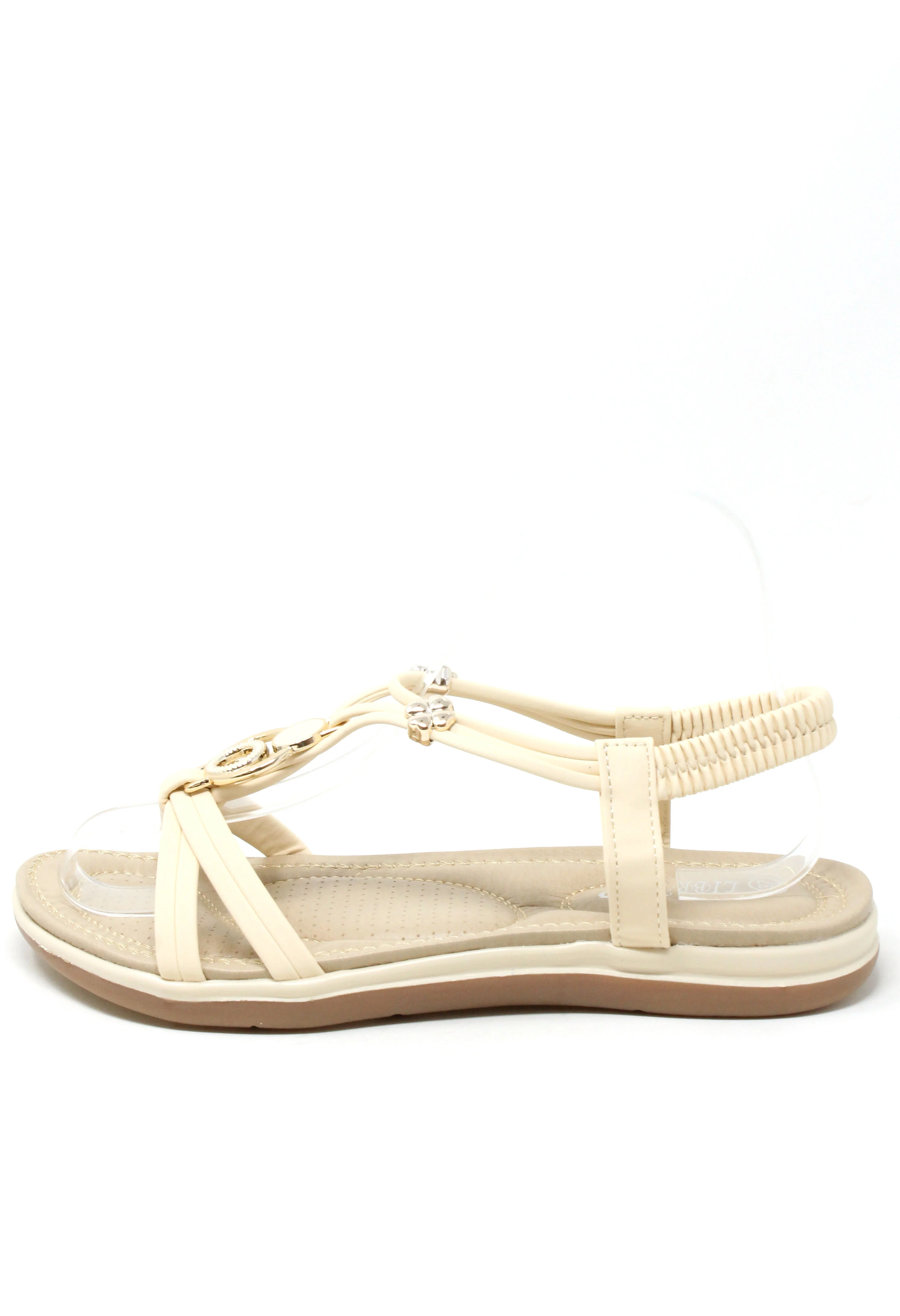 Disc and Floral Gem Sandal - Image 7