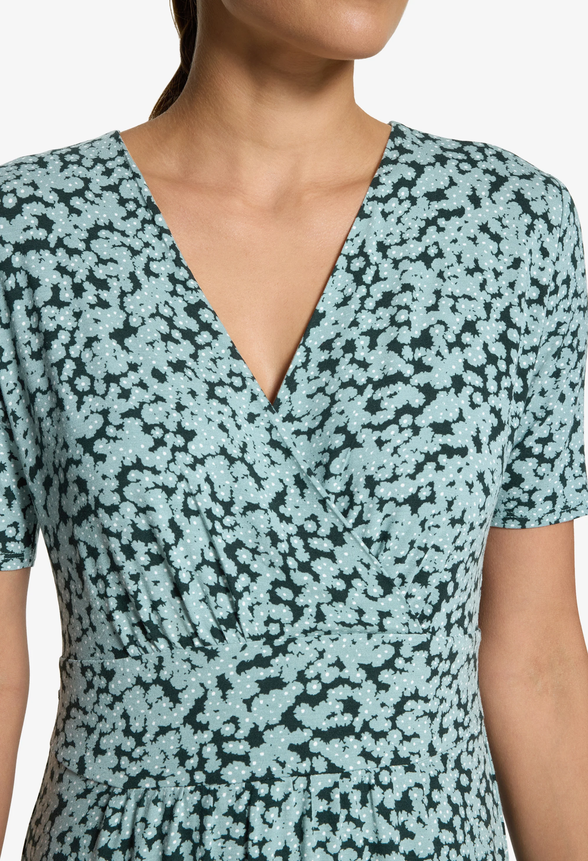 Ditsy Print Wrap Dress - Image 4