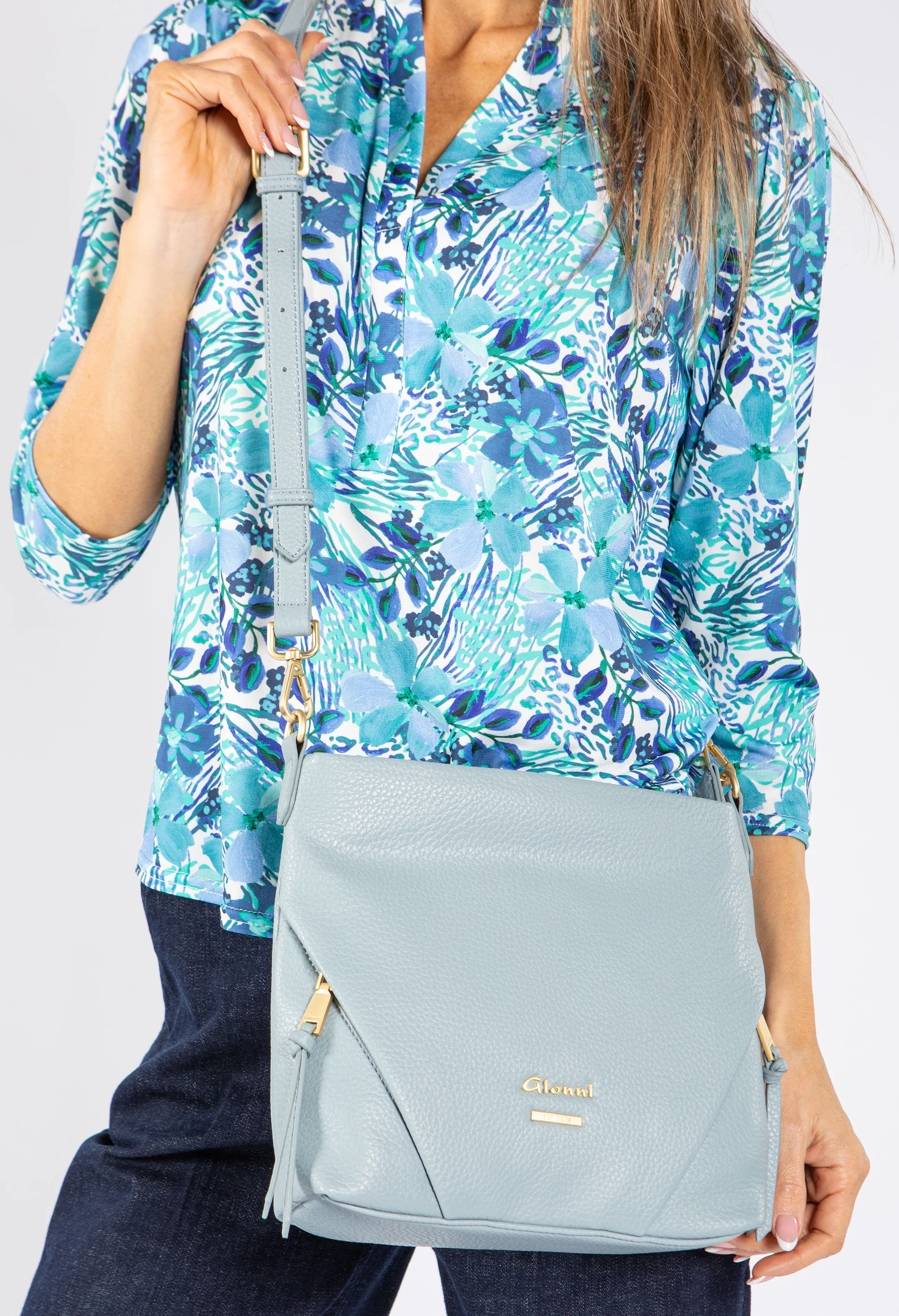 Double Side Zip Crossbody Bag - Image 4
