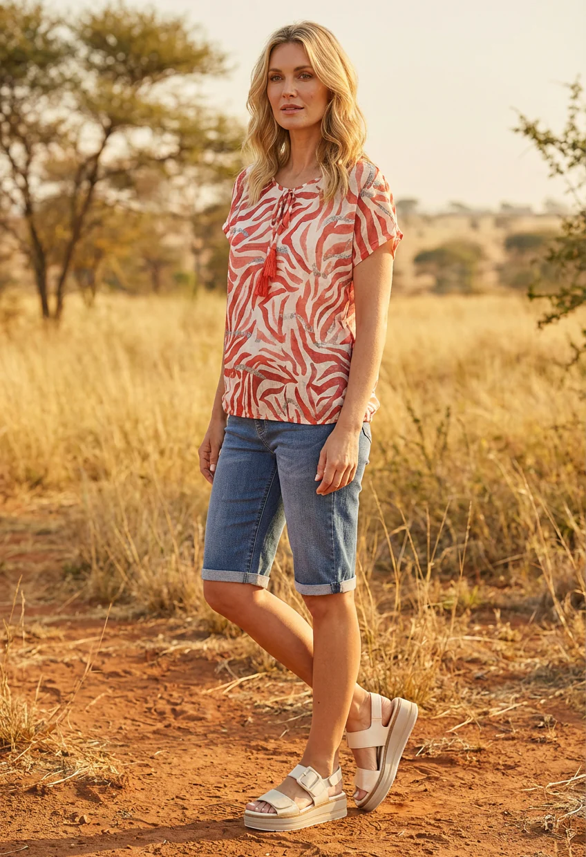 Dreams Zebra Fine Knit Top - Image 7