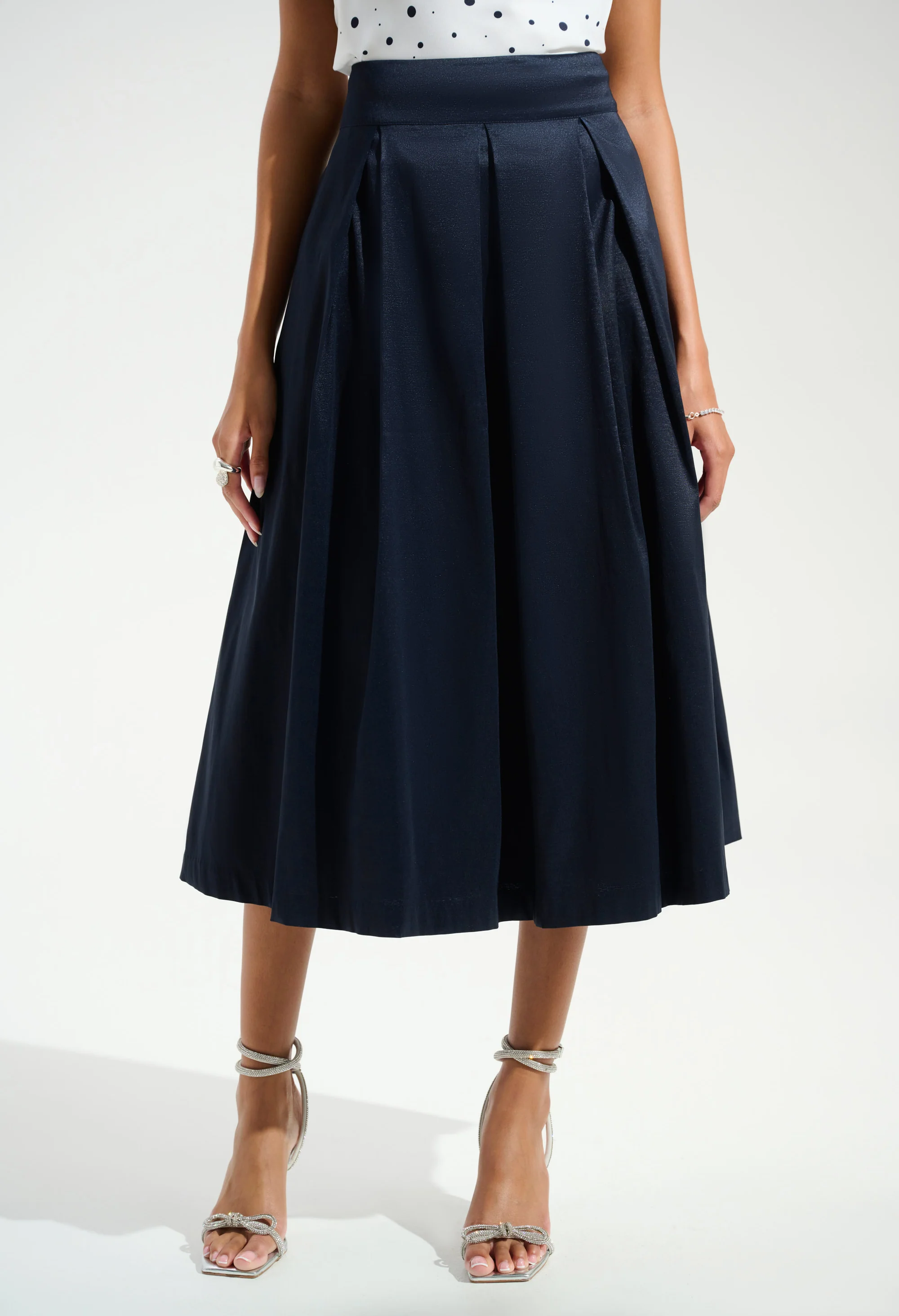 Elegant High-waist A-line Skirt - Image 2