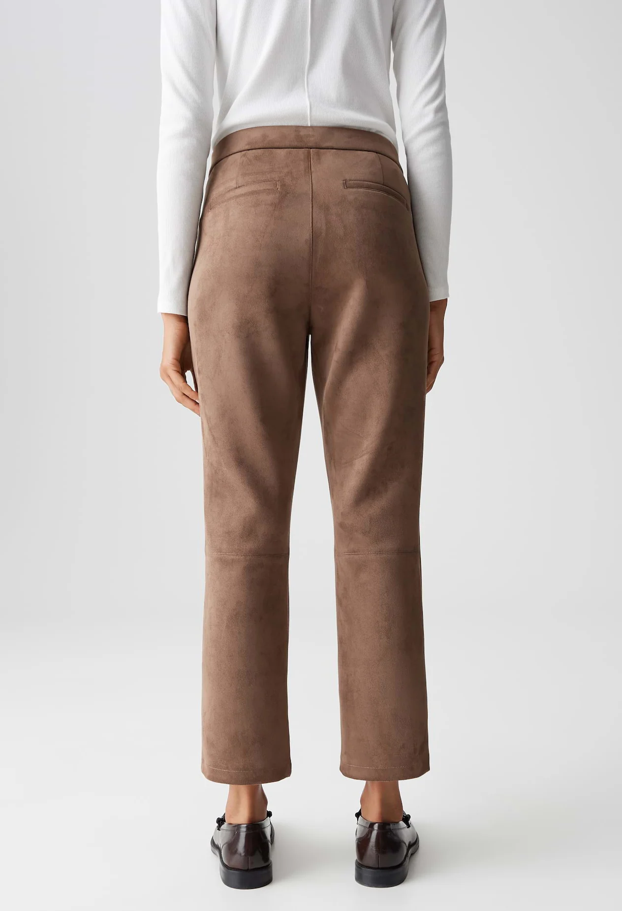 Elvina Cozy Faux Suede Trousers - Image 4