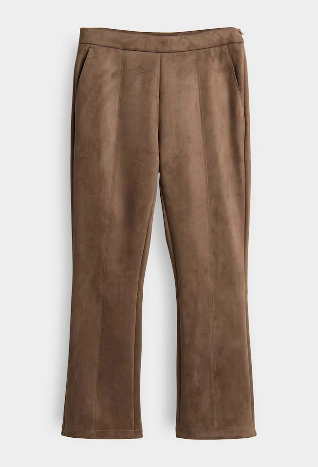 Elvina Cozy Faux Suede Trousers - Image 6