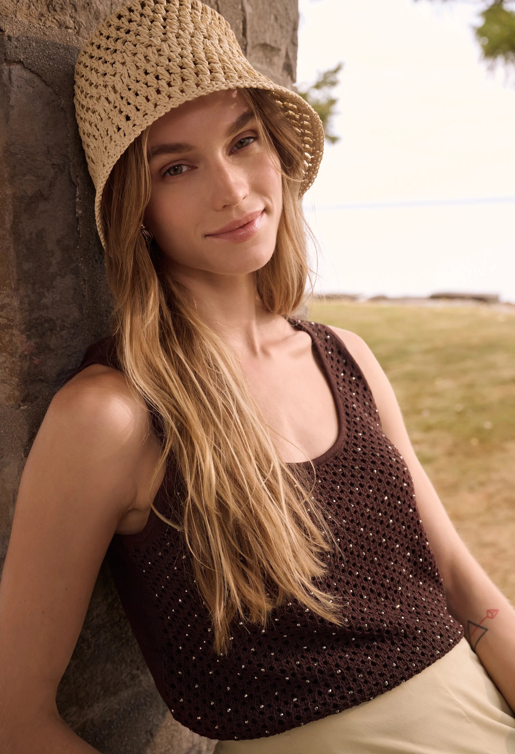 Embellished Knit Camisole