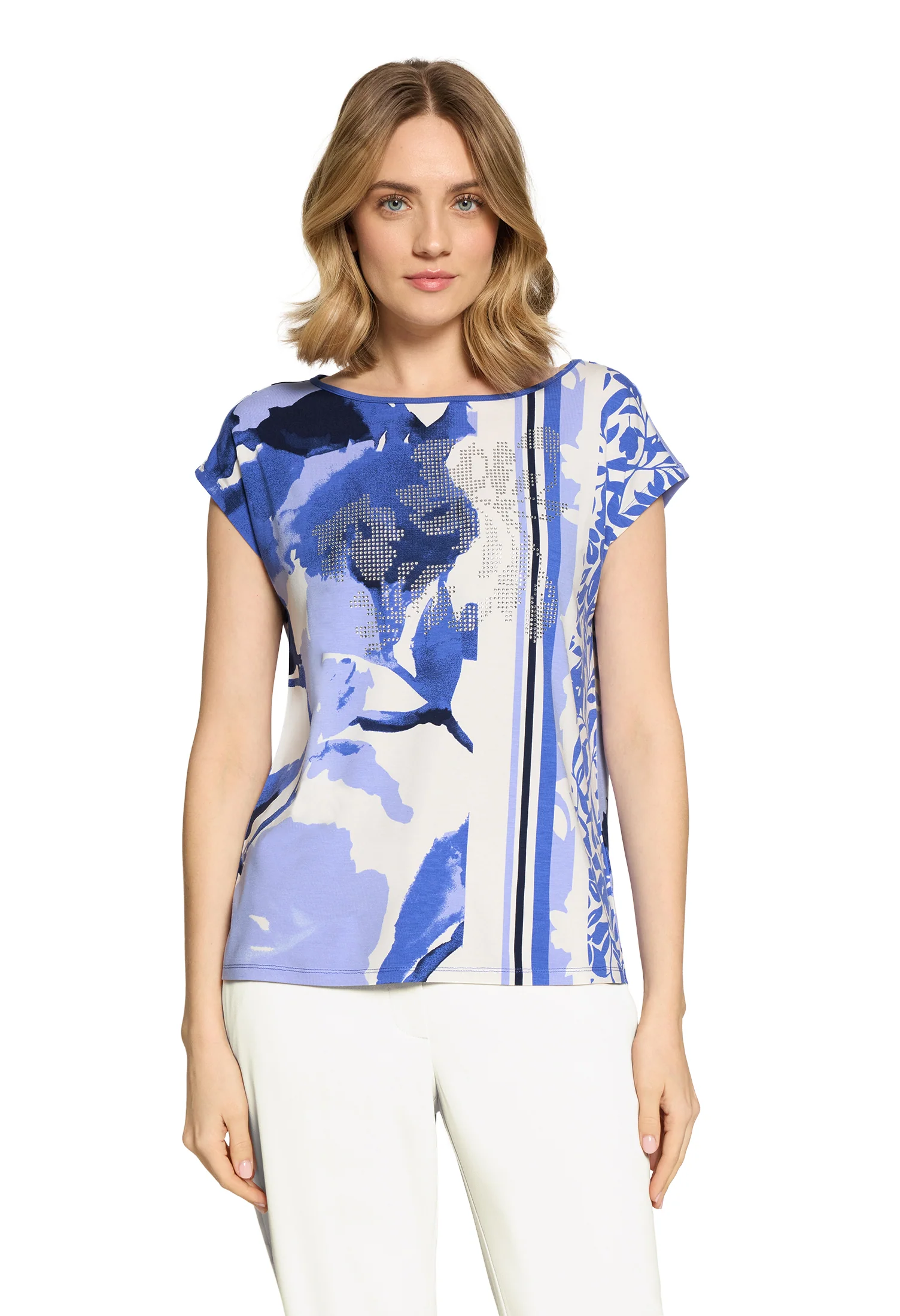 Embellished Printed Top
