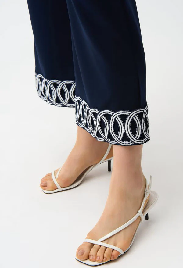 Embroidered Wide-leg Trousers - Image 4