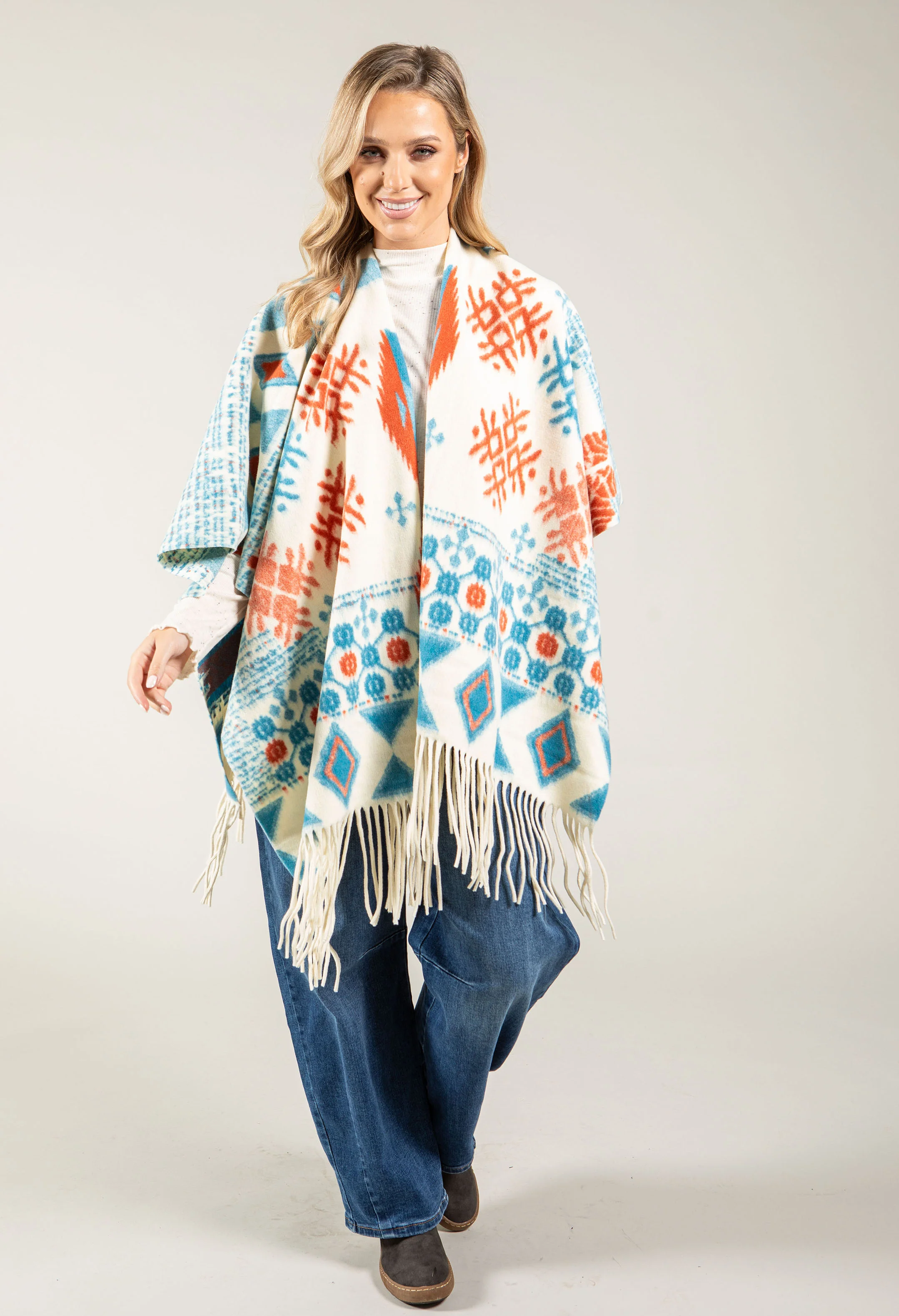 Fair Isle Soft Touch Cape - Image 10