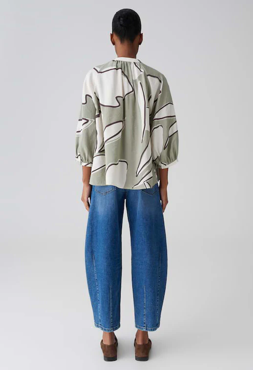 Faloom Fine Print Blouse - Image 4