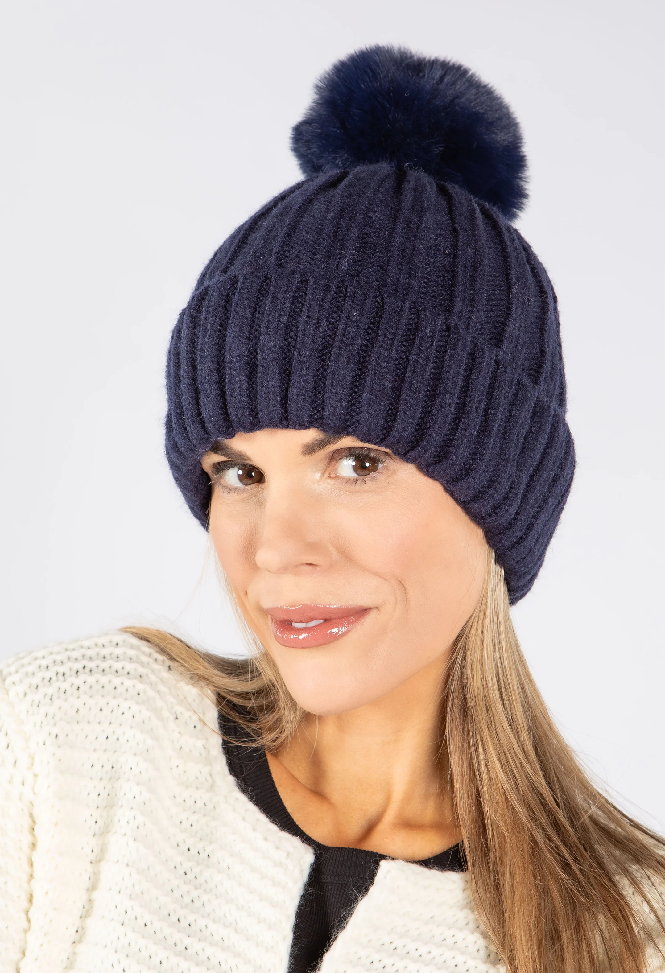 Faux Fur Bobble Hat - Image 16