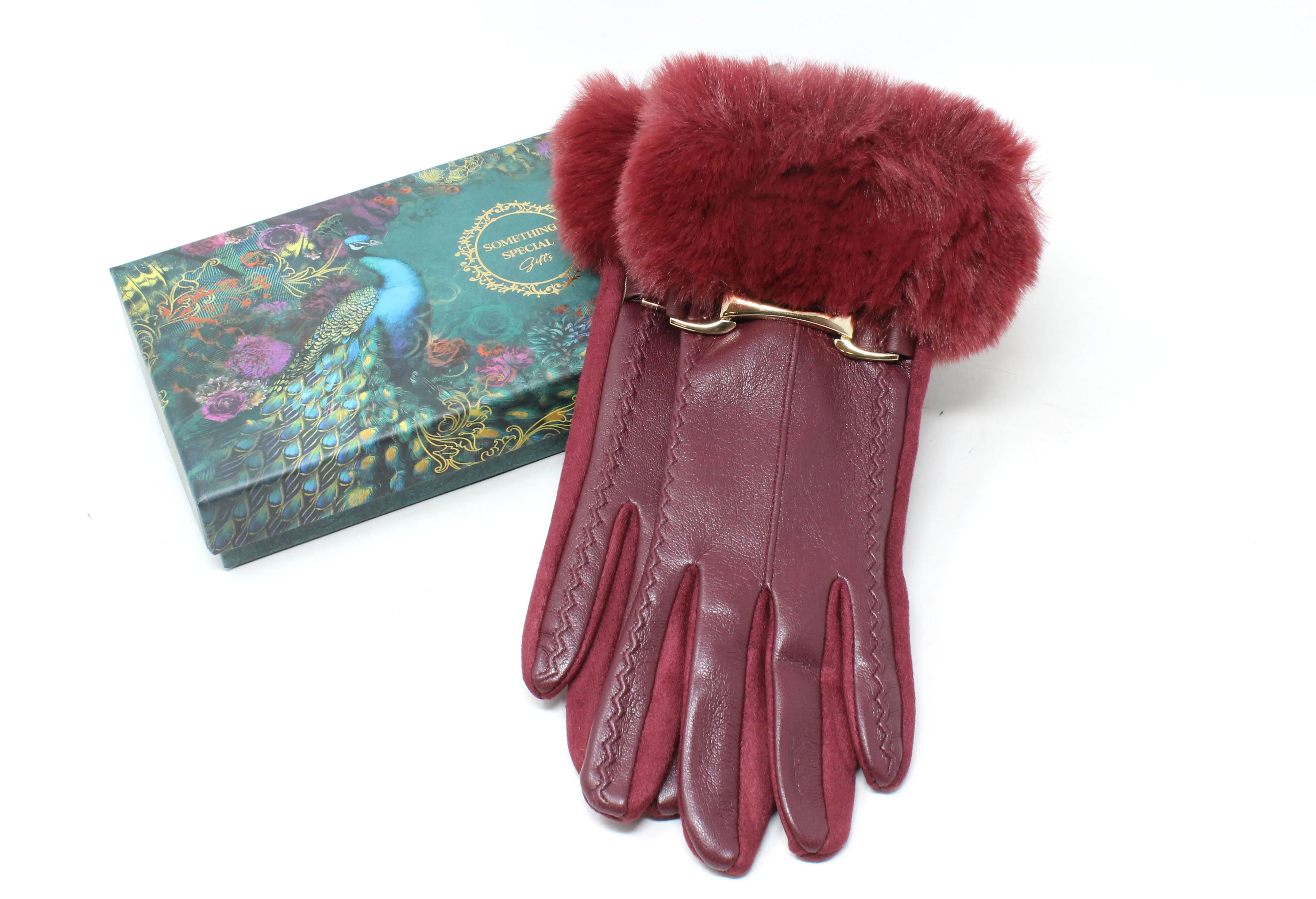Faux Fur Cuff Gloves - Image 8
