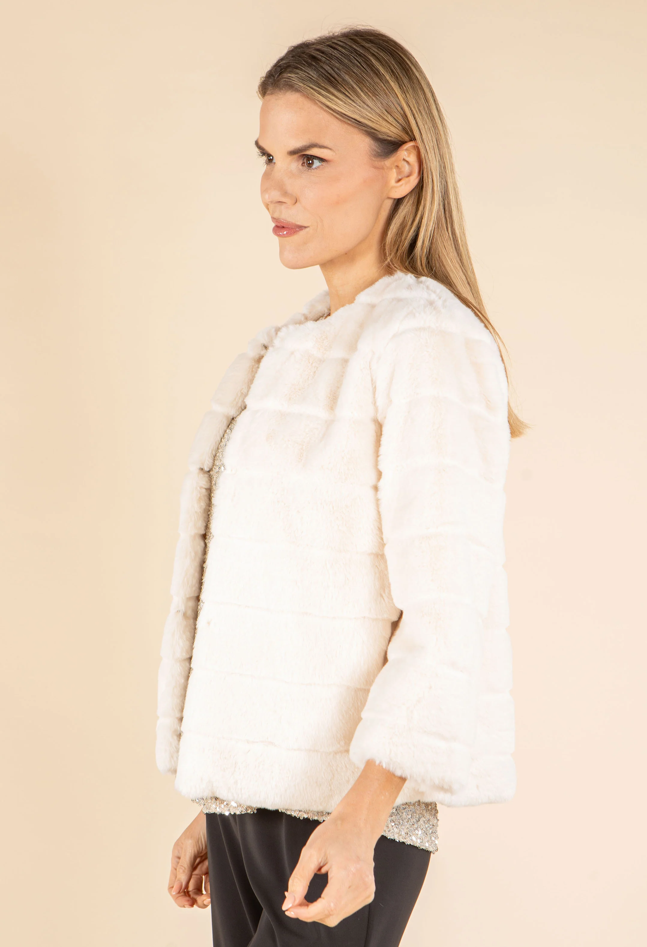 Faux Fur Jacket - Image 4