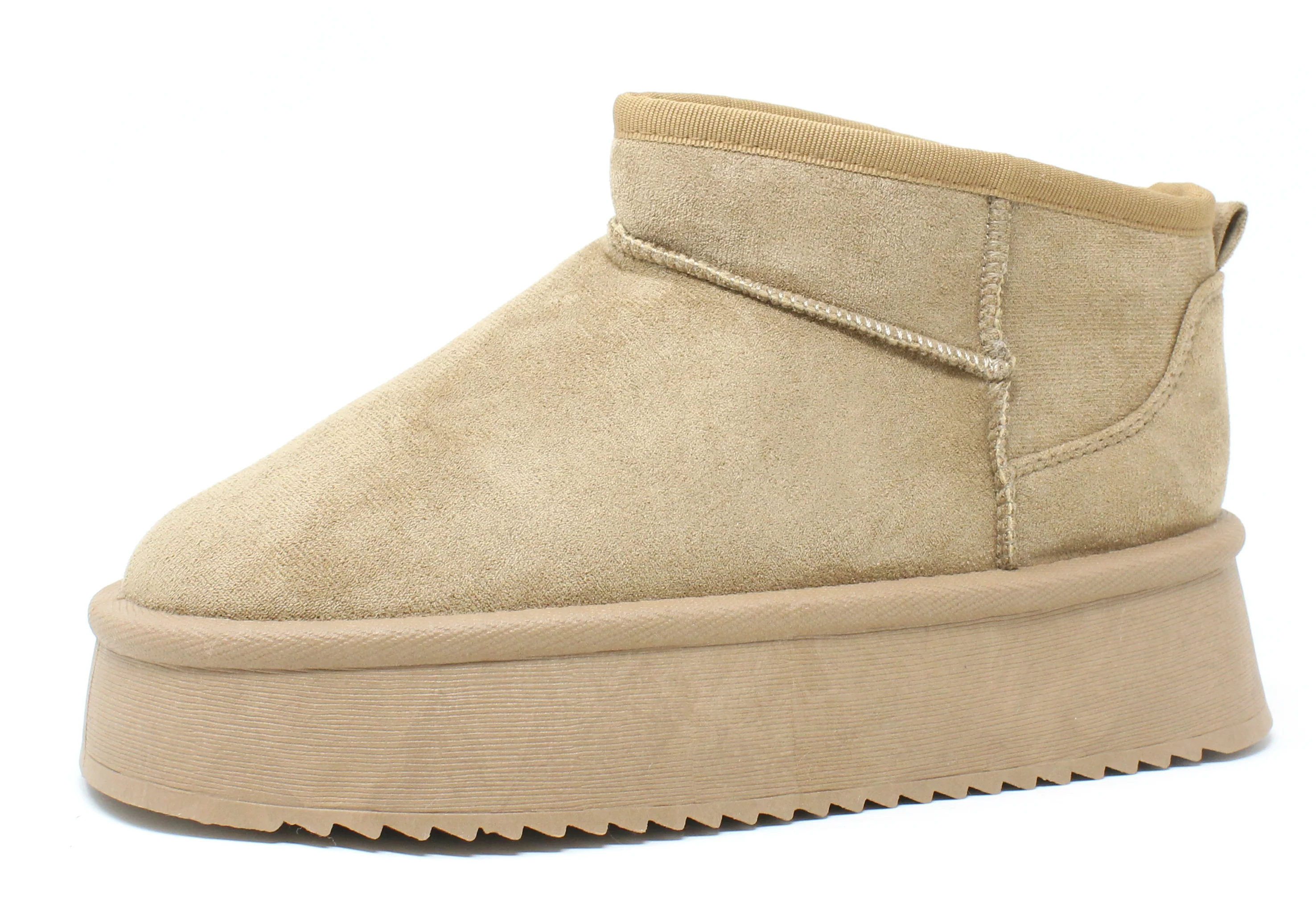 Faux Fur Lined Ankle Boot with Platform Sole - Image 12