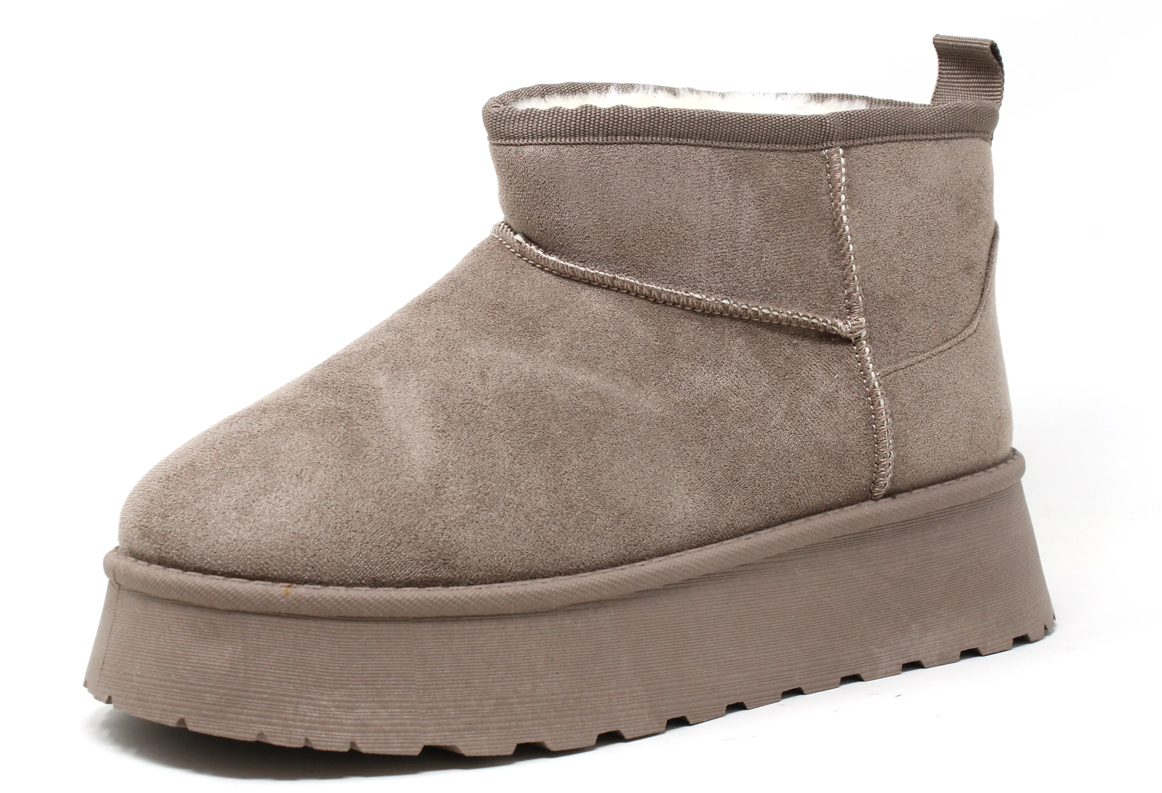 Faux Fur Lined Platform Boot - Image 19