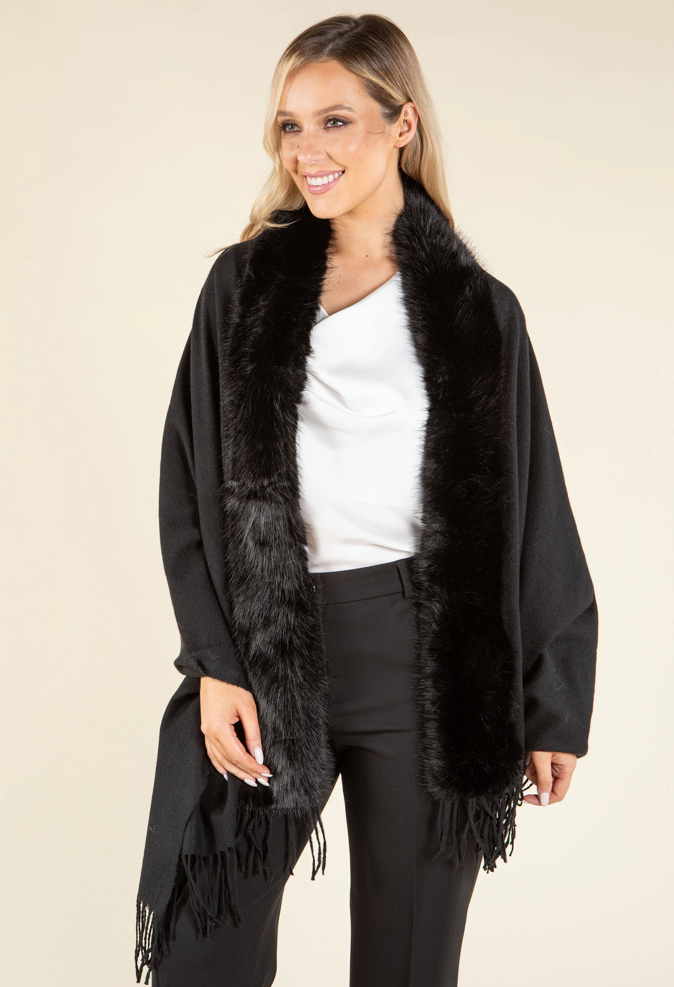 Faux Fur Shawl - Image 10