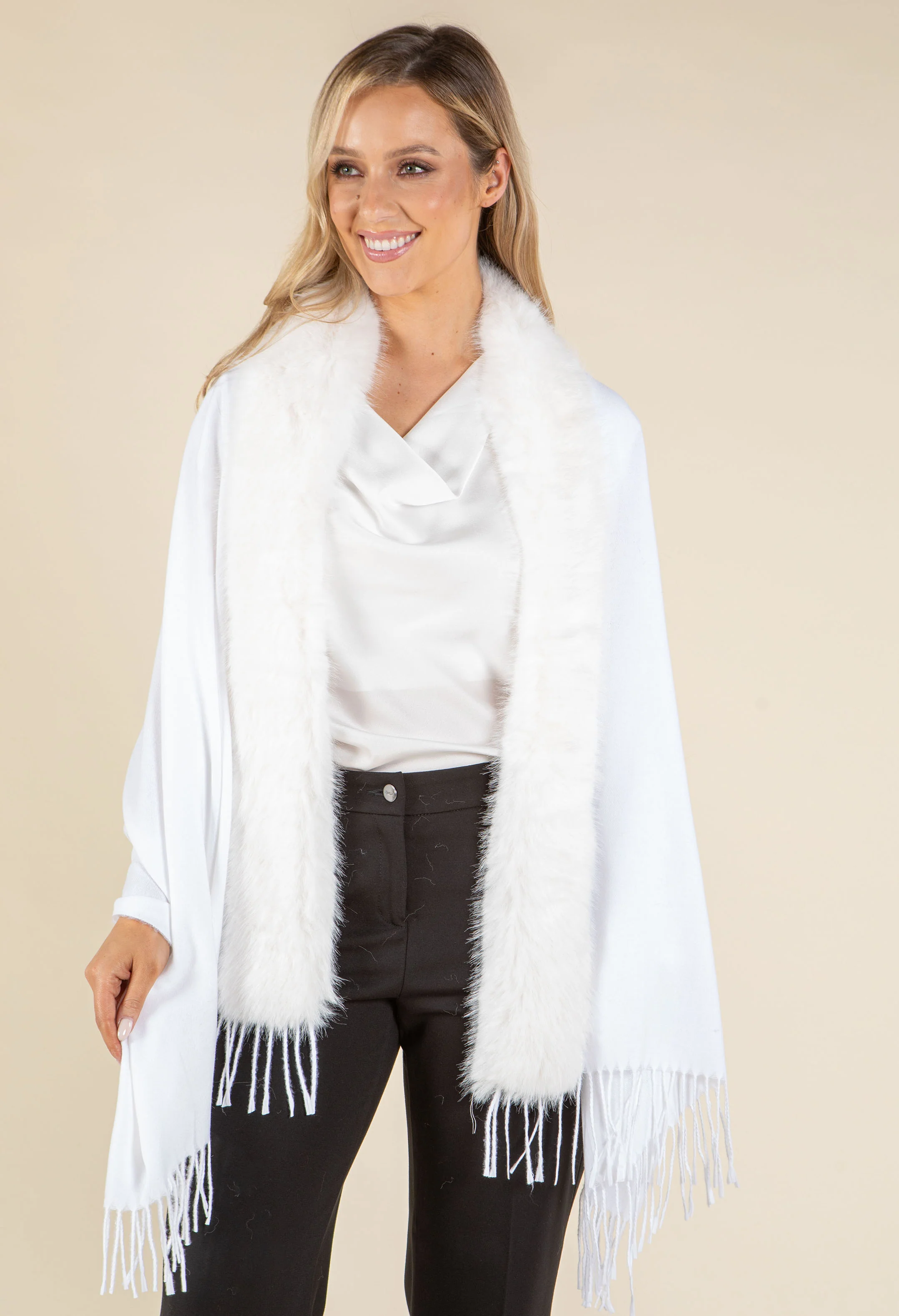 Faux Fur Shawl - Image 13