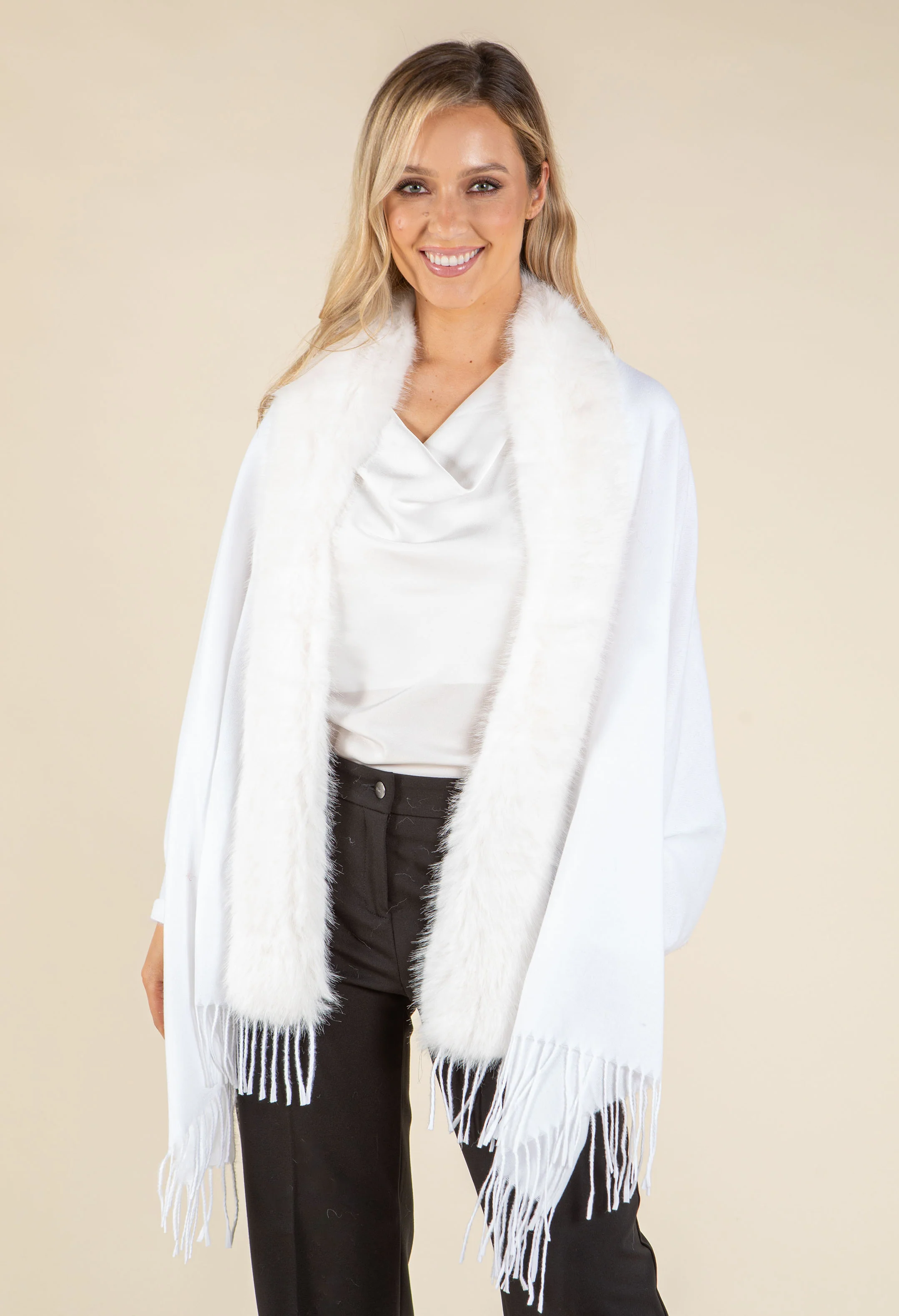 Faux Fur Shawl - Image 14