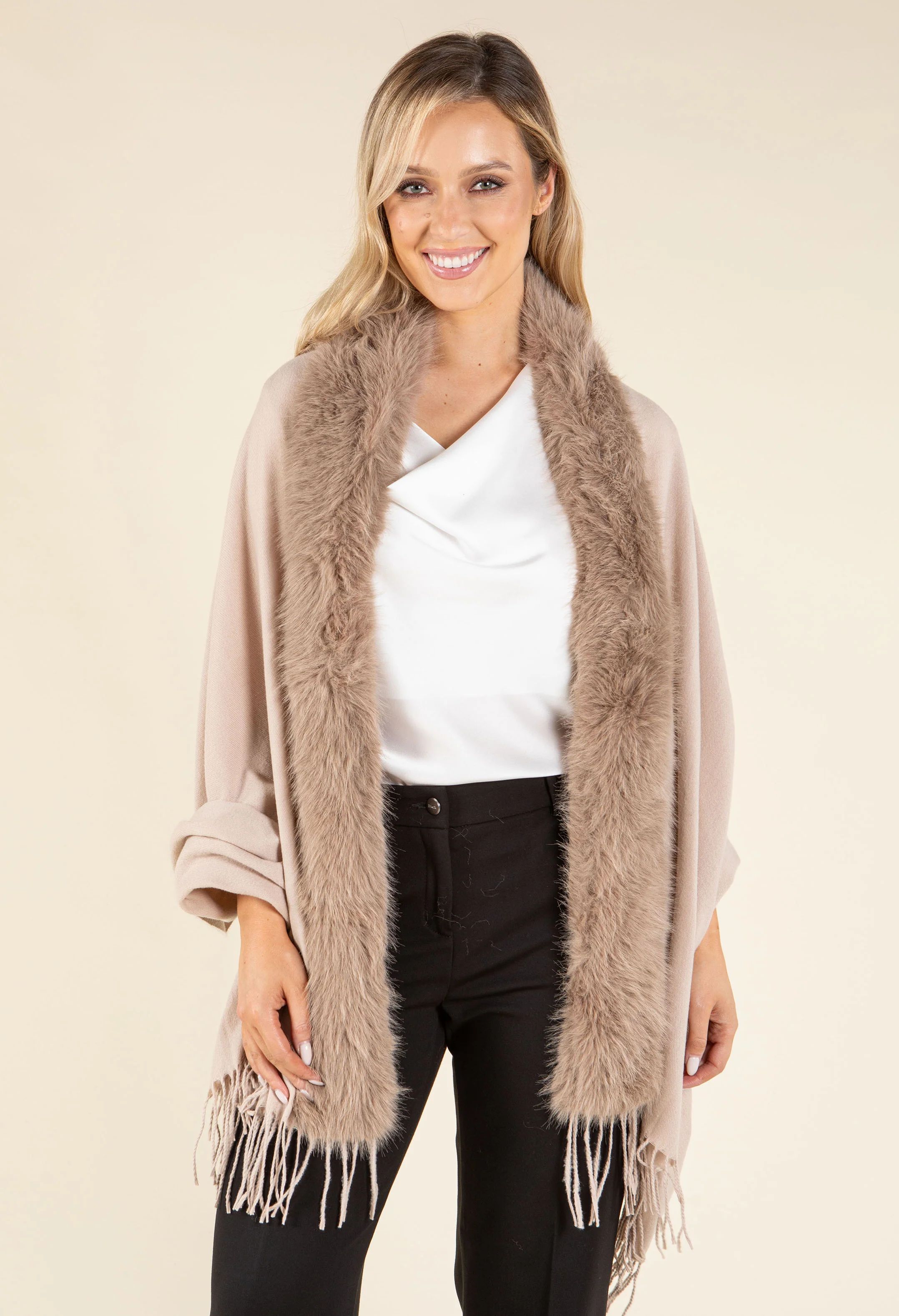 Faux Fur Shawl - Image 5