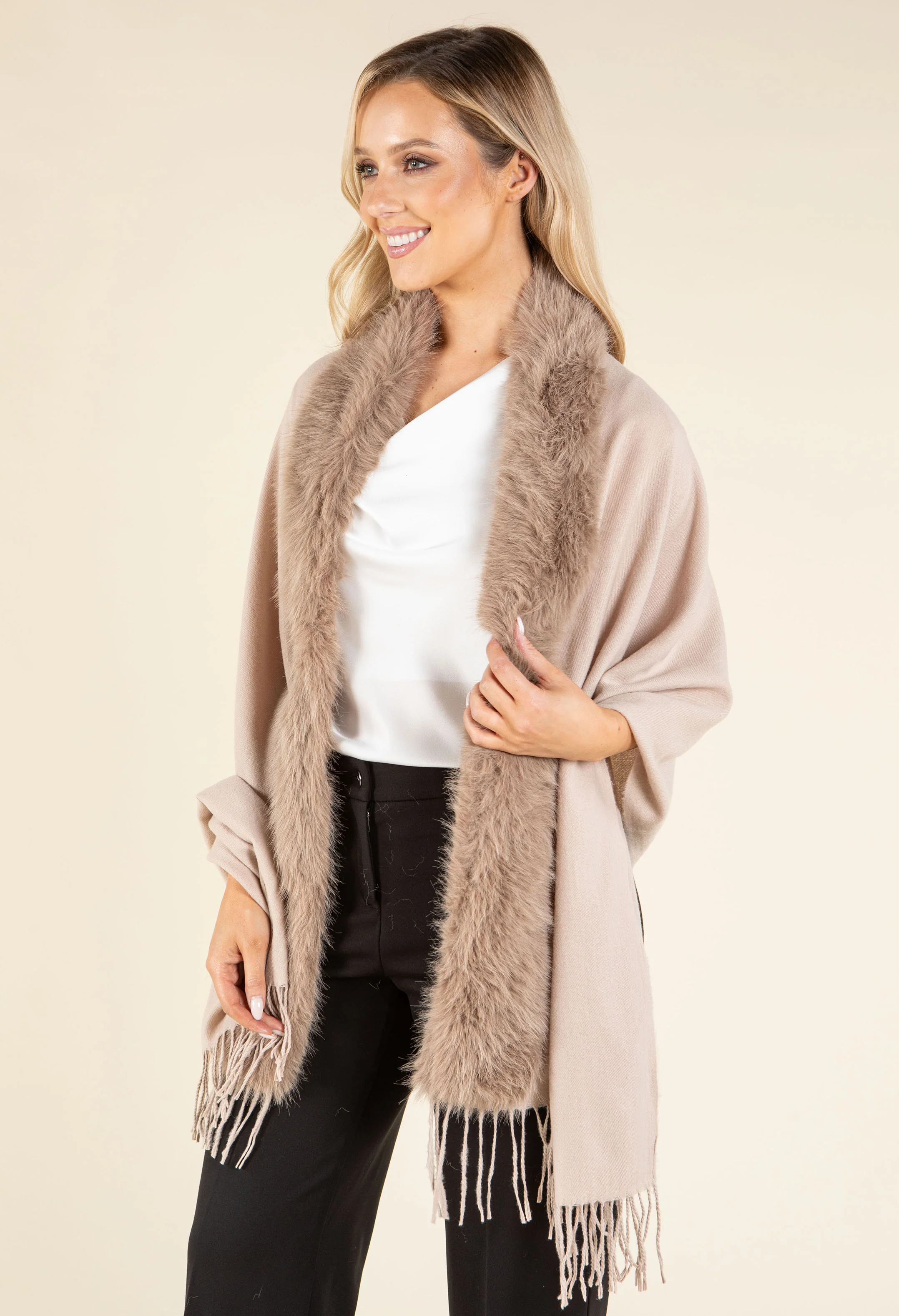 Faux Fur Shawl - Image 7