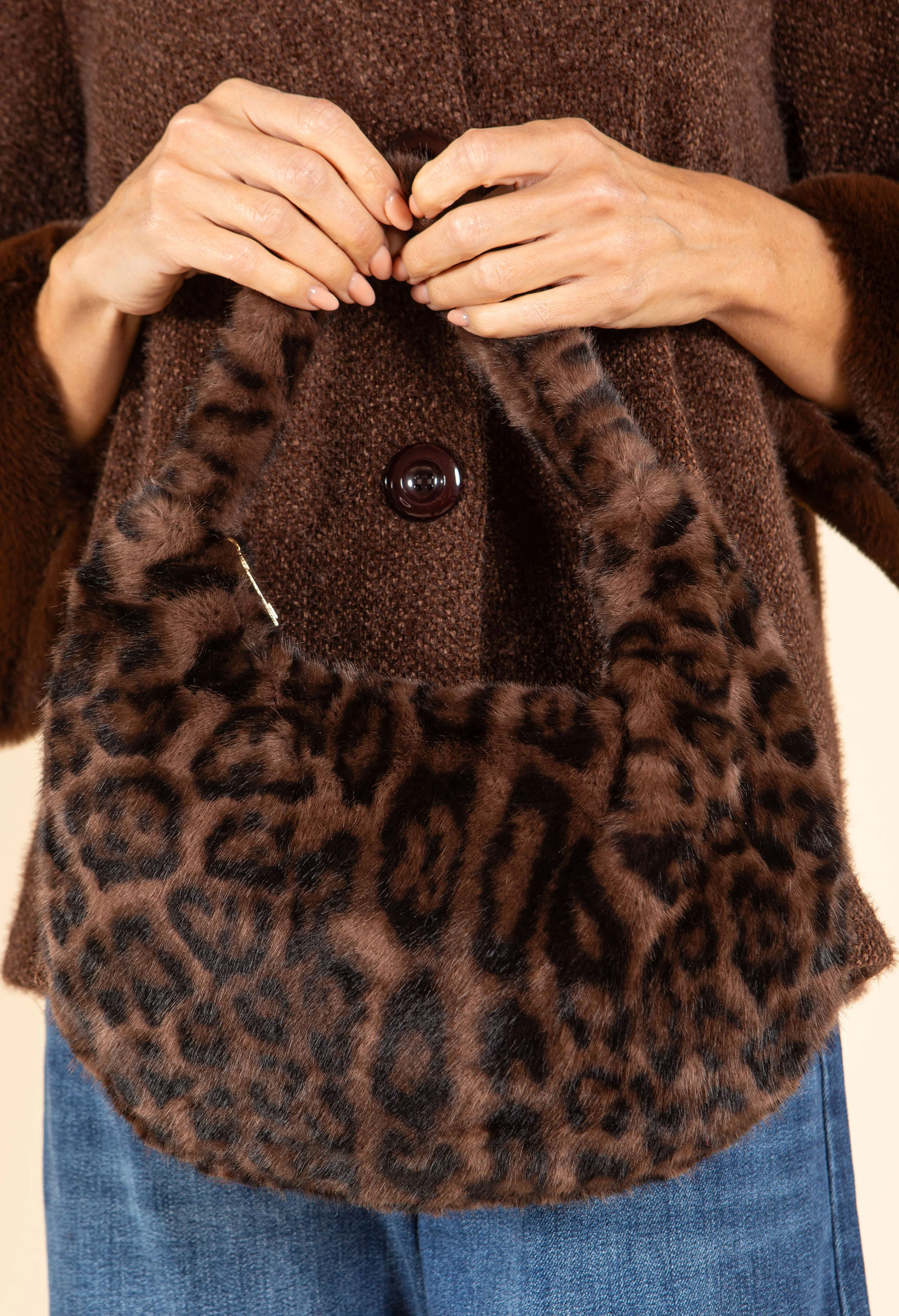 Faux Fur Shoulder Bag - Image 19