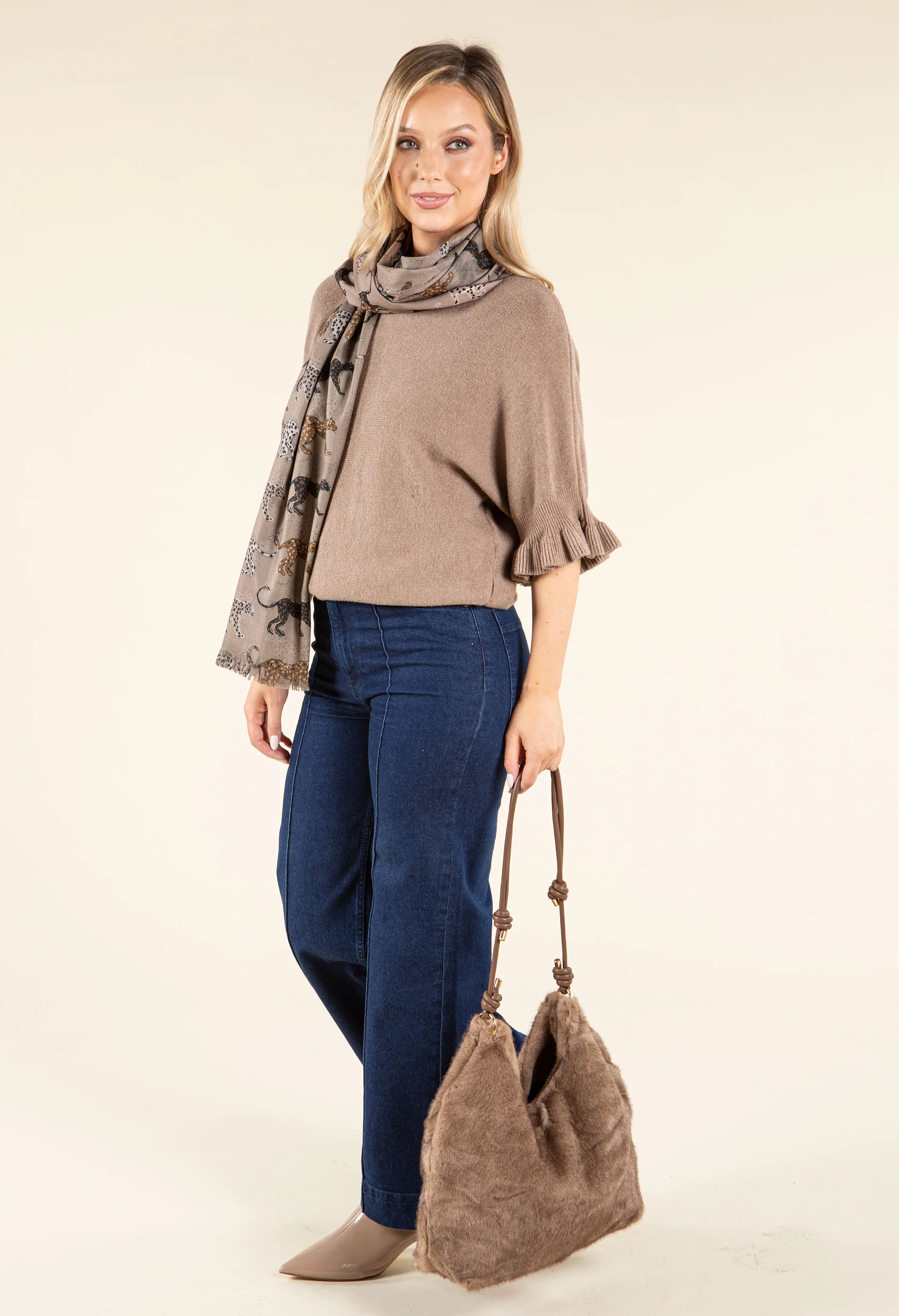 Faux Fur Slouch Bag - Image 7
