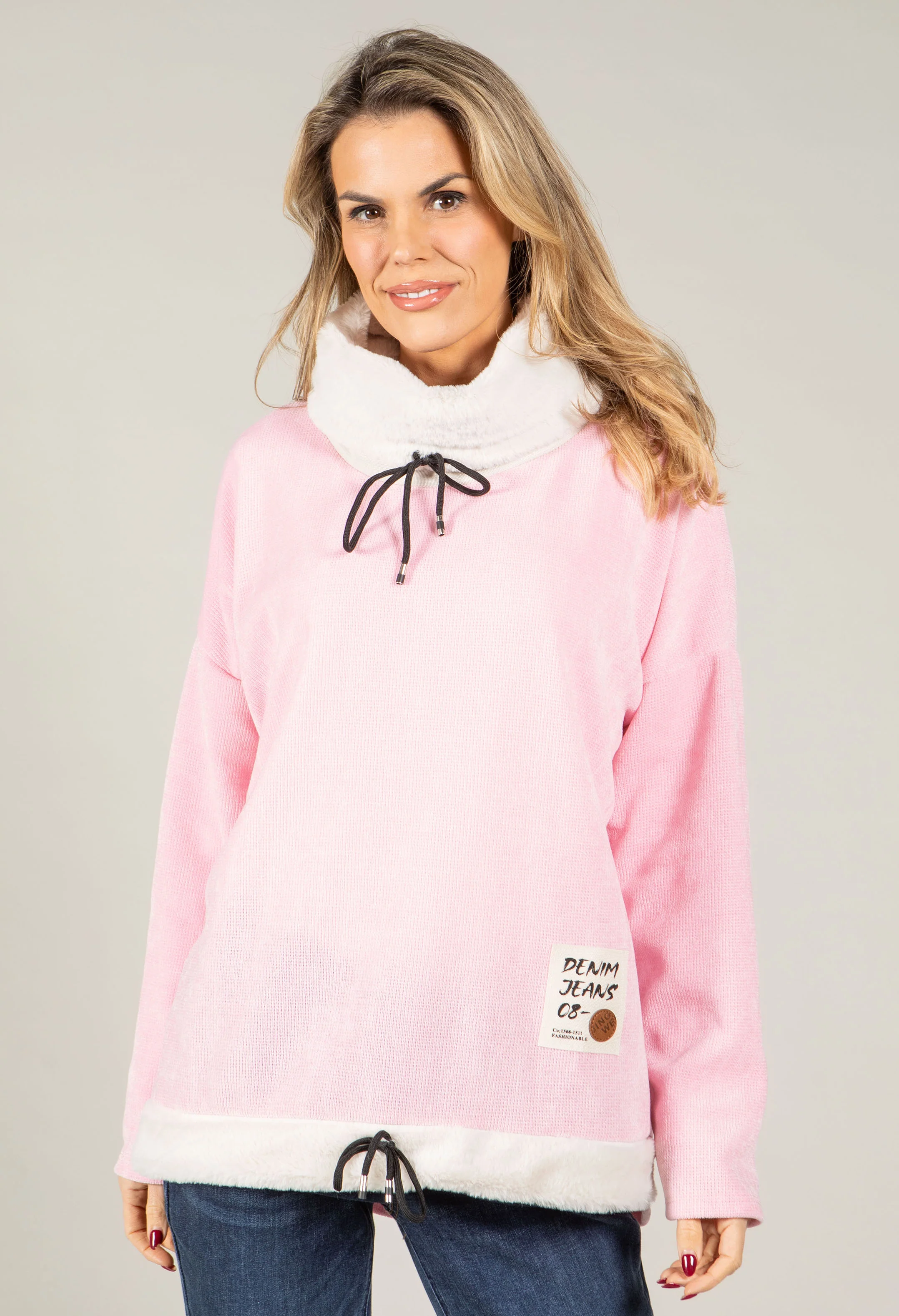 Faux Fur Trim Jumper - Image 11