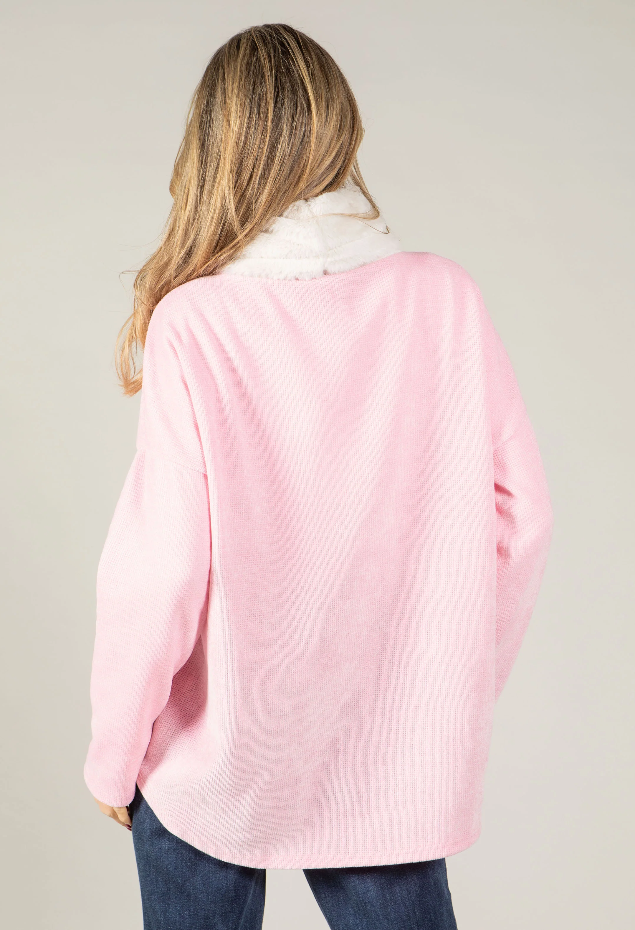 Faux Fur Trim Jumper - Image 14