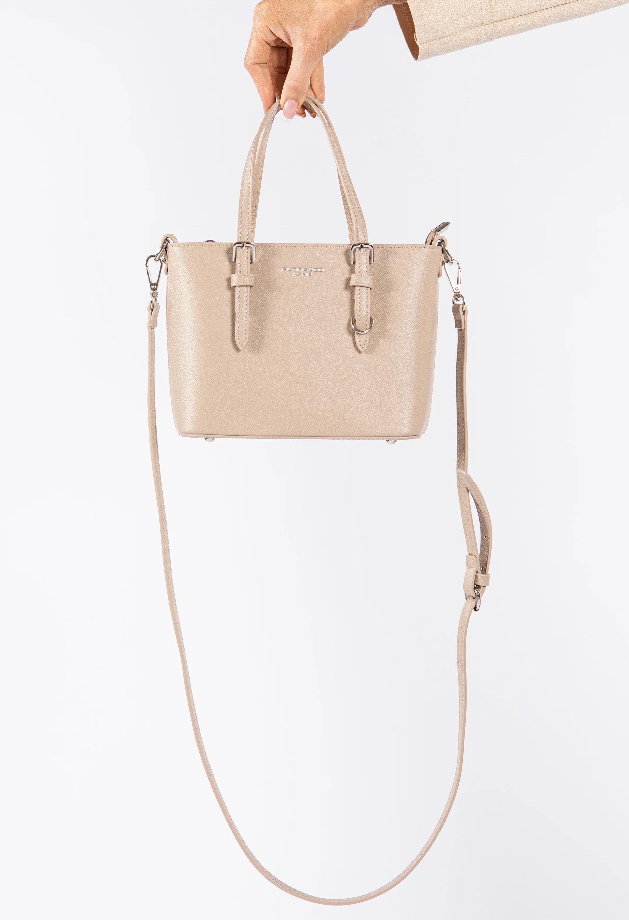 Structured Cross Body Bucket Bag - Image 4