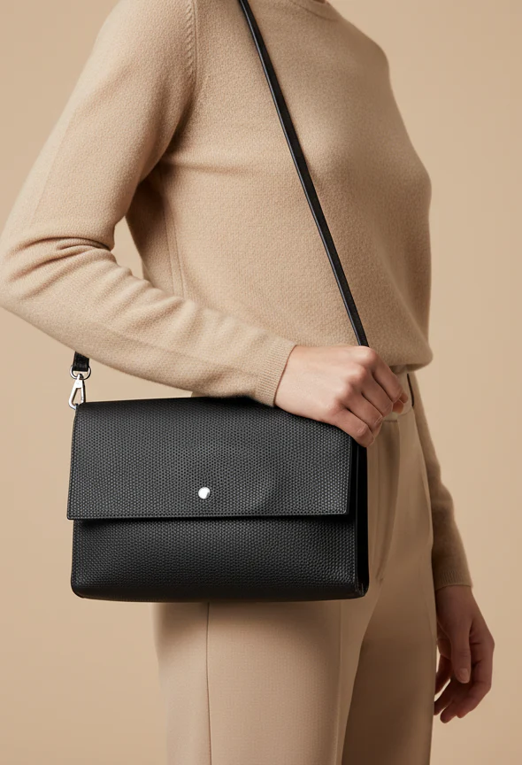 Faux Leather Envelope Bag - Image 5