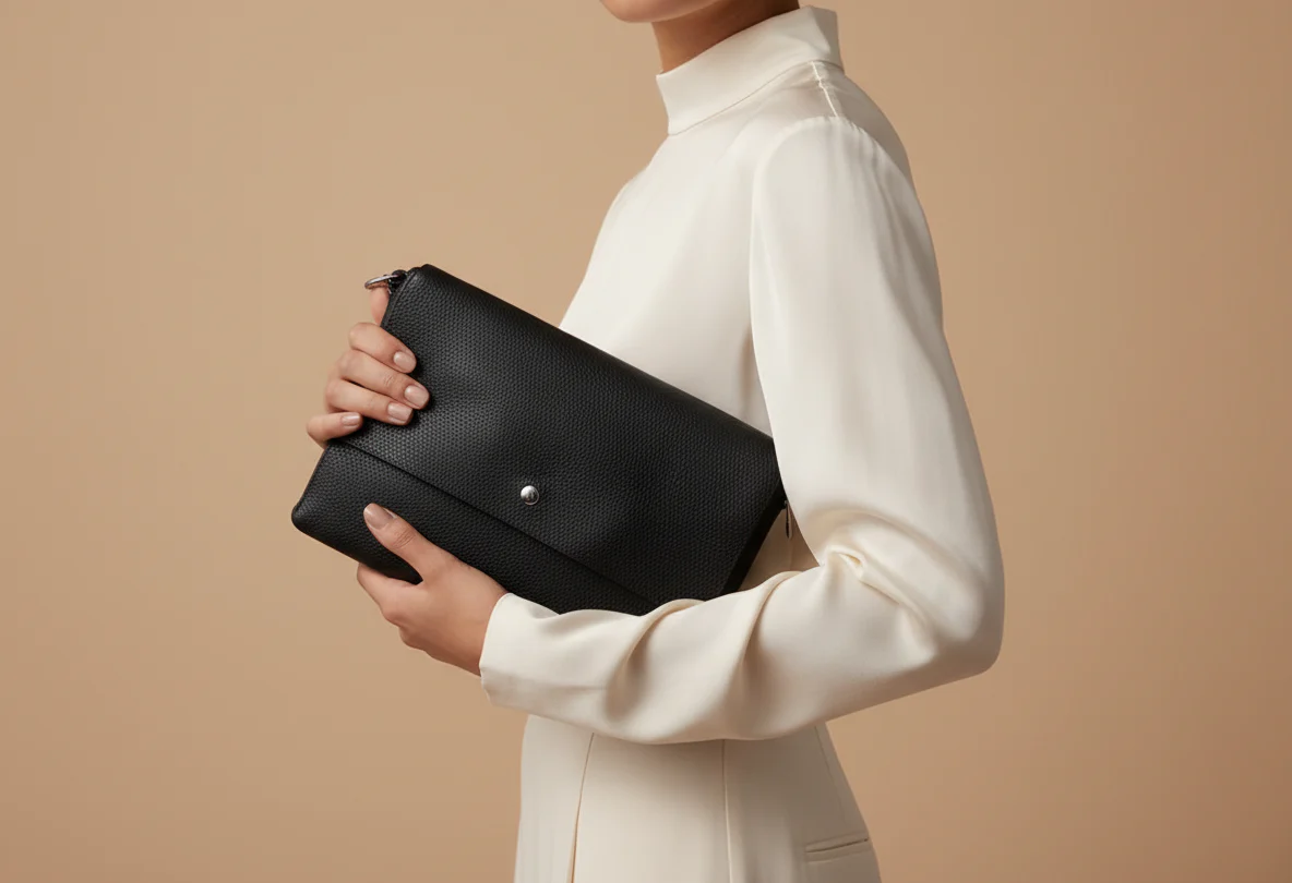 Faux Leather Envelope Bag - Image 6