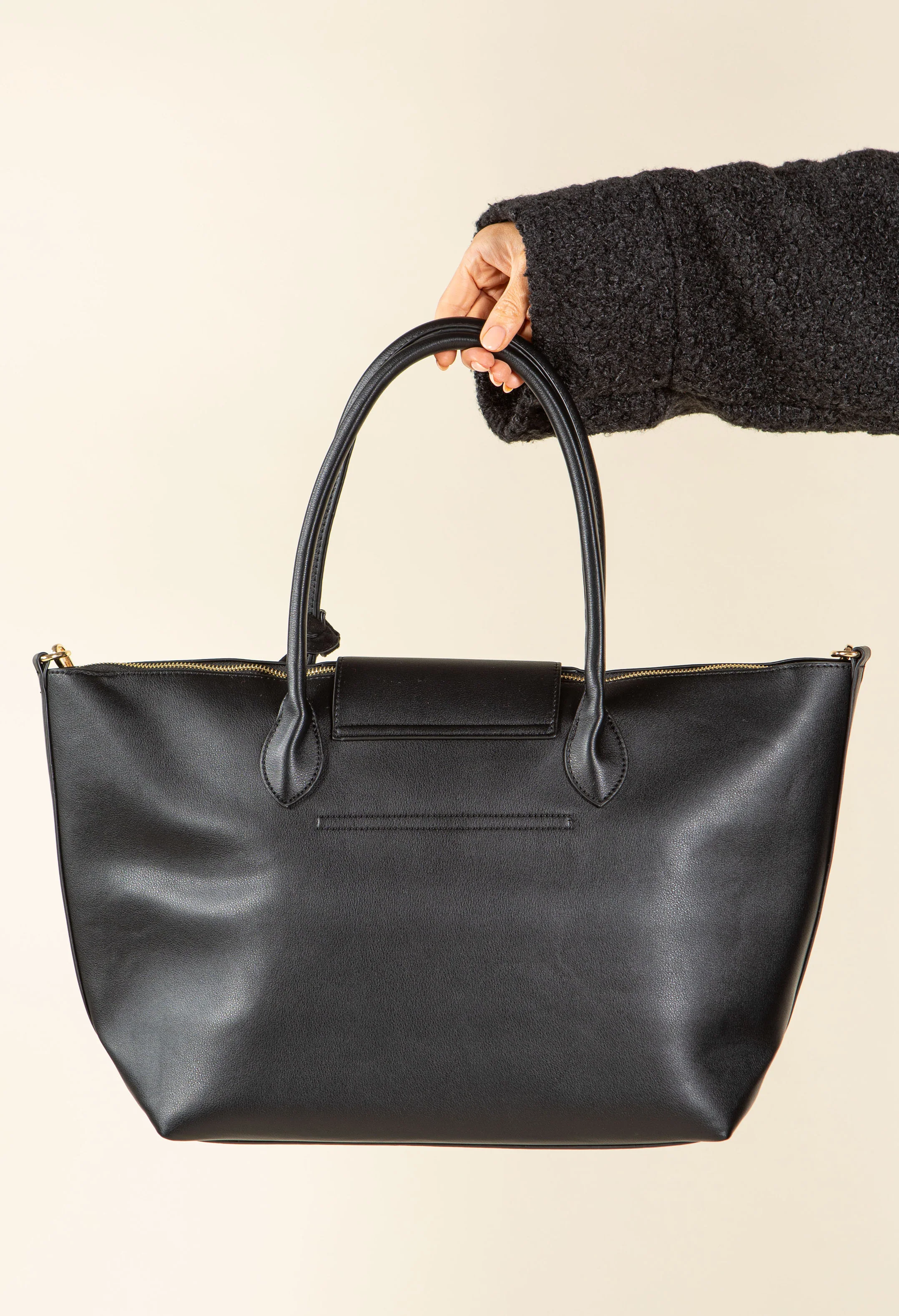 Faux Leather Shopper Bag - Image 3